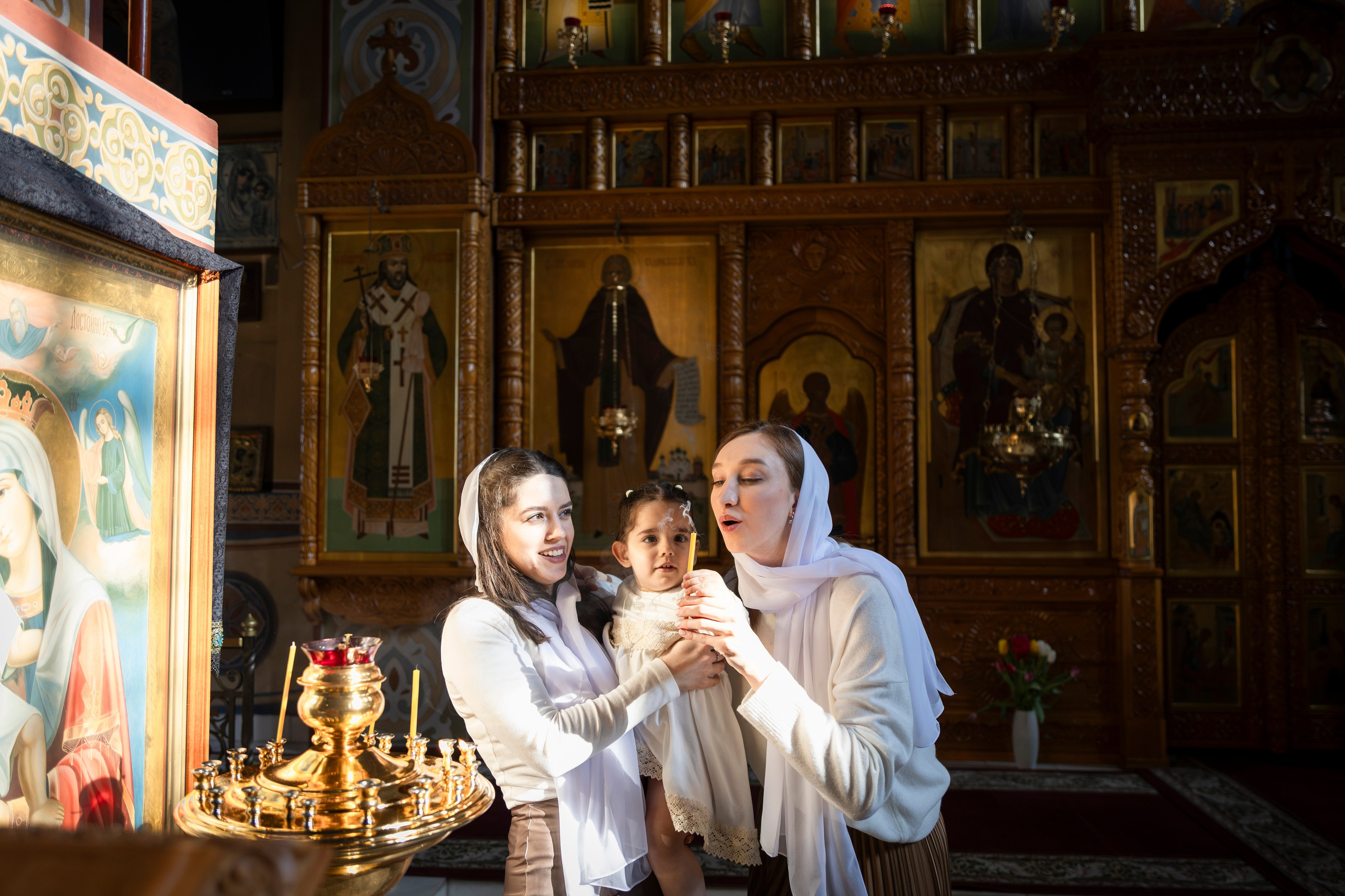 Крещение Эмилии. ТОП Фотограф на Крещение и Венчание Железногорск Алексей Мещеряков