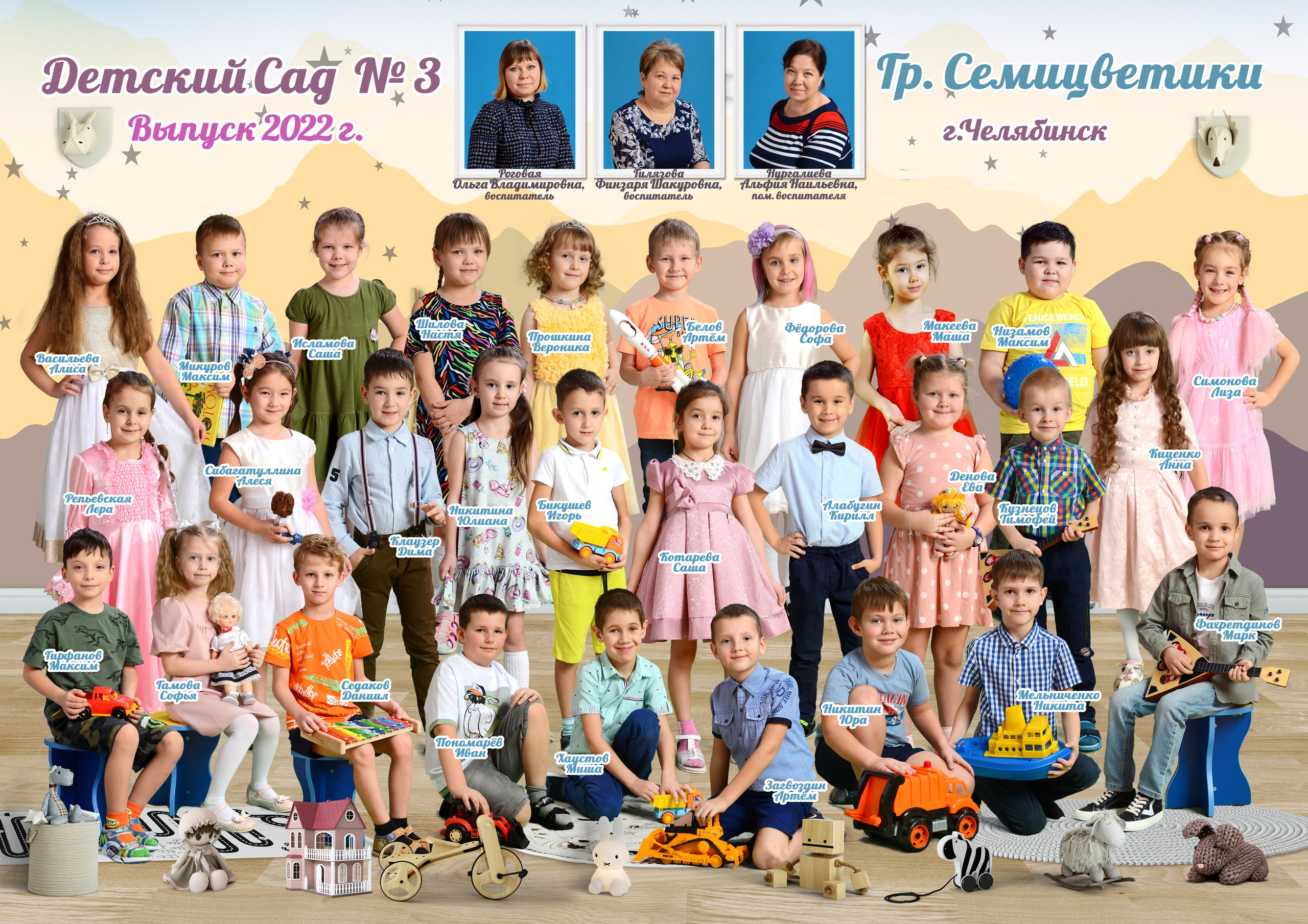 Общее фото «Все вместе» Одним кадром. Выпускные фотокниги, фотосъемка, видеосъемка в Челябинске и области