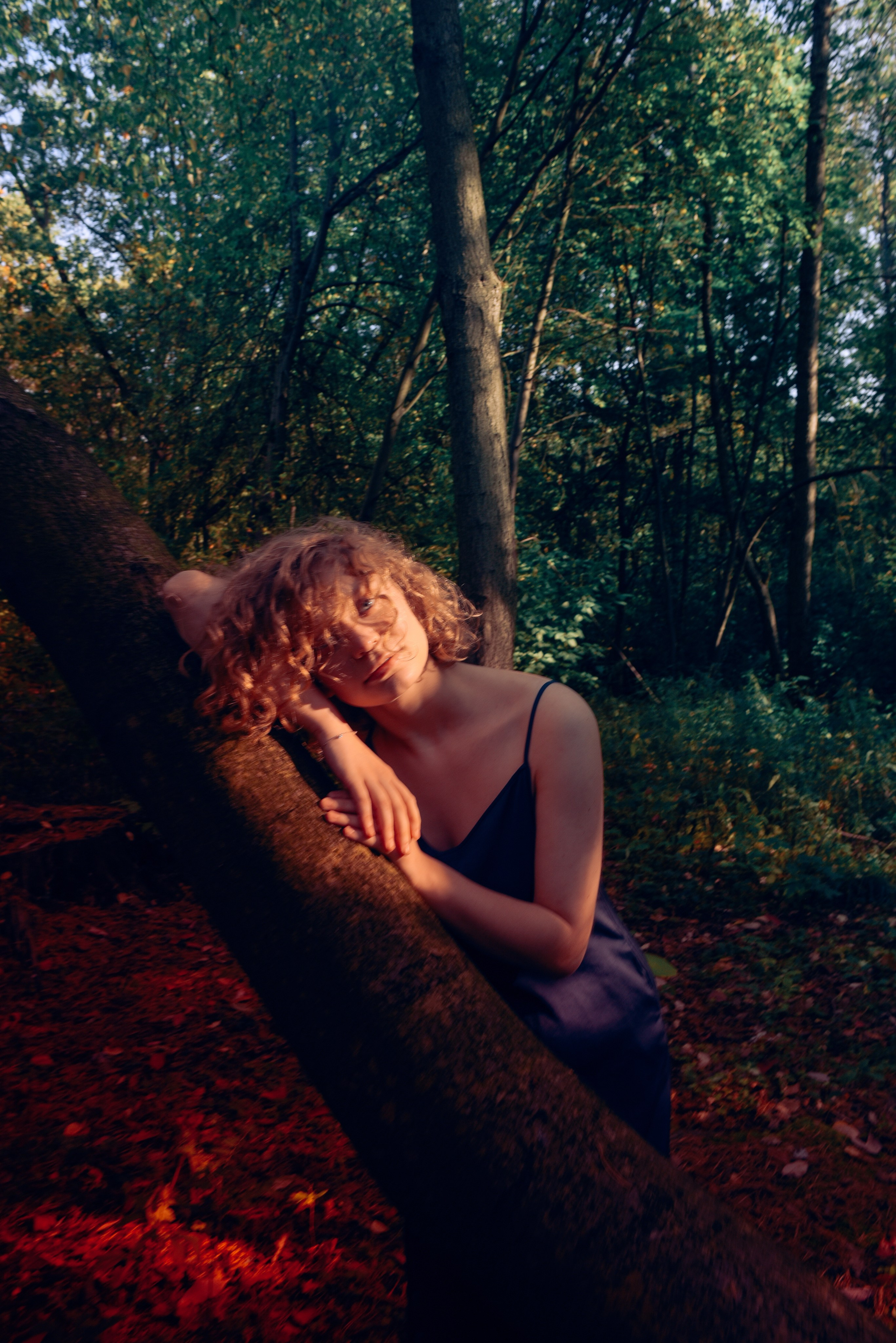 женская фотосессия в лесу