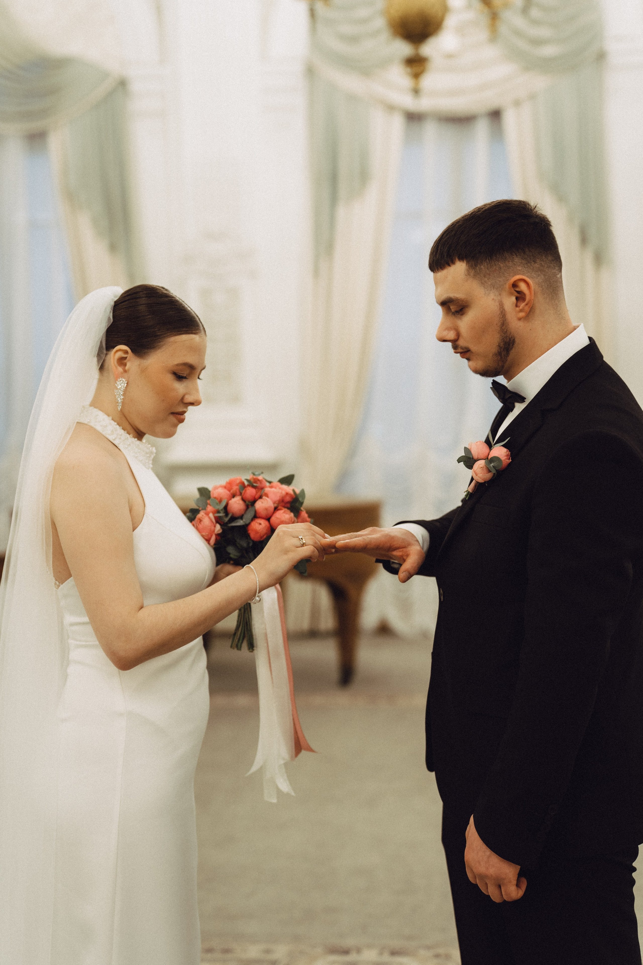 СВАДЕБНАЯ СЬЕМКА В ПЕВОМ ДВОРЦЕ БРАКОСОЧЕТАНИЯ. Профессиональный фотограф, Санкт-Петербург — Виктория Богомолова