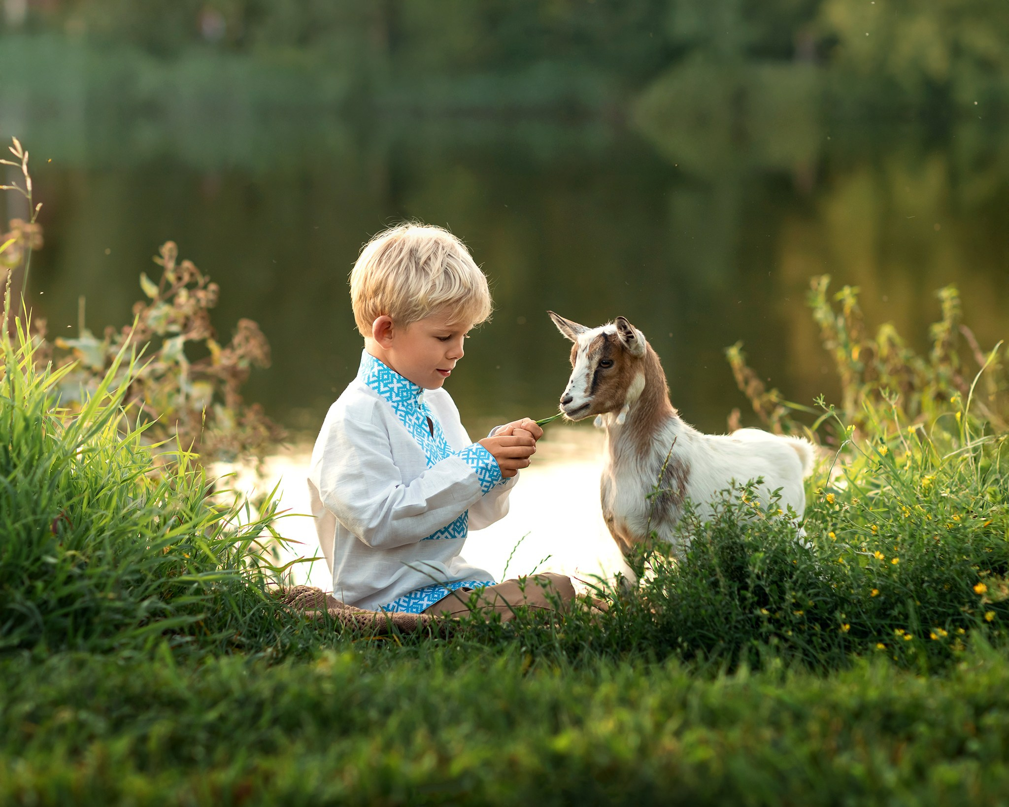 Семейная съемка с животными. Детский и семейный фотограф Елена Михайлова в Москве