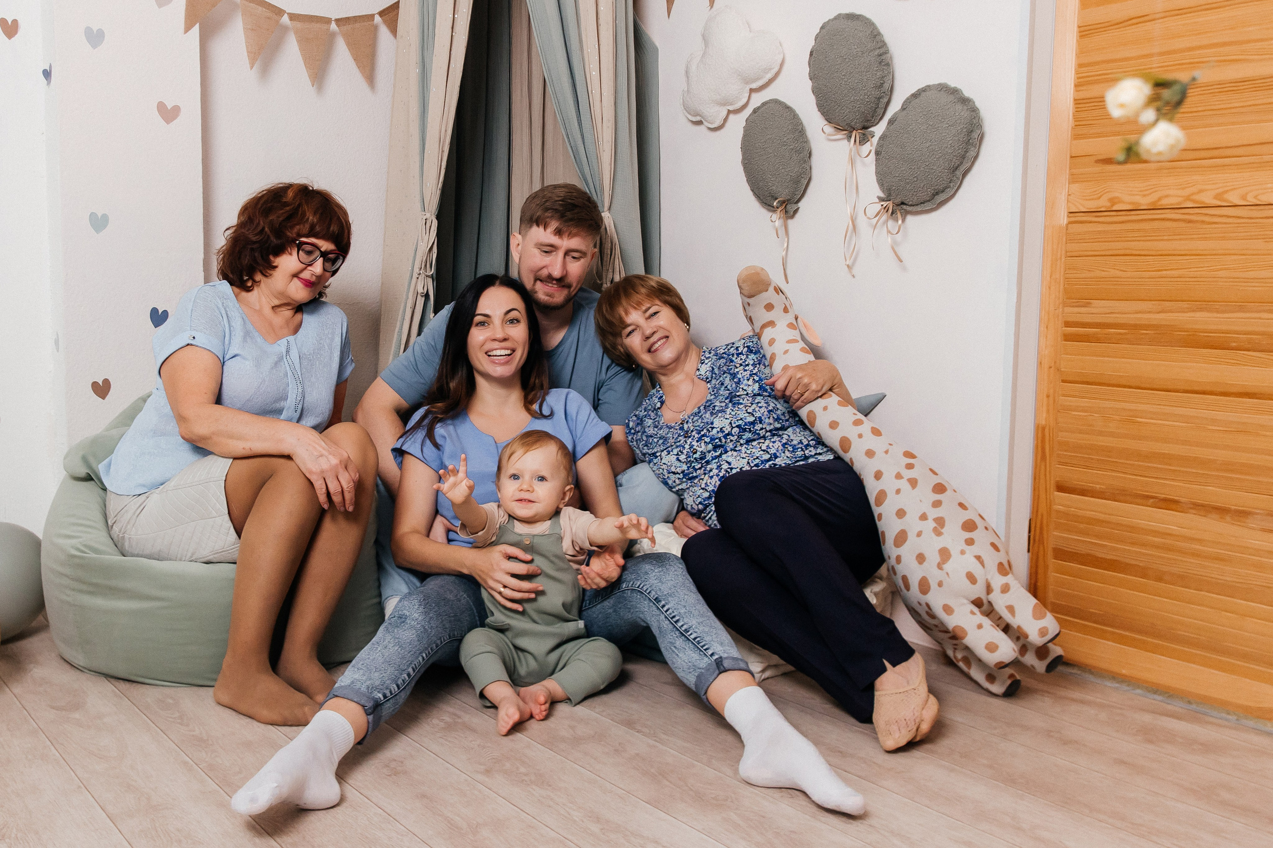 Фотосессия на 1 годик, детская фотостудия Кемерово