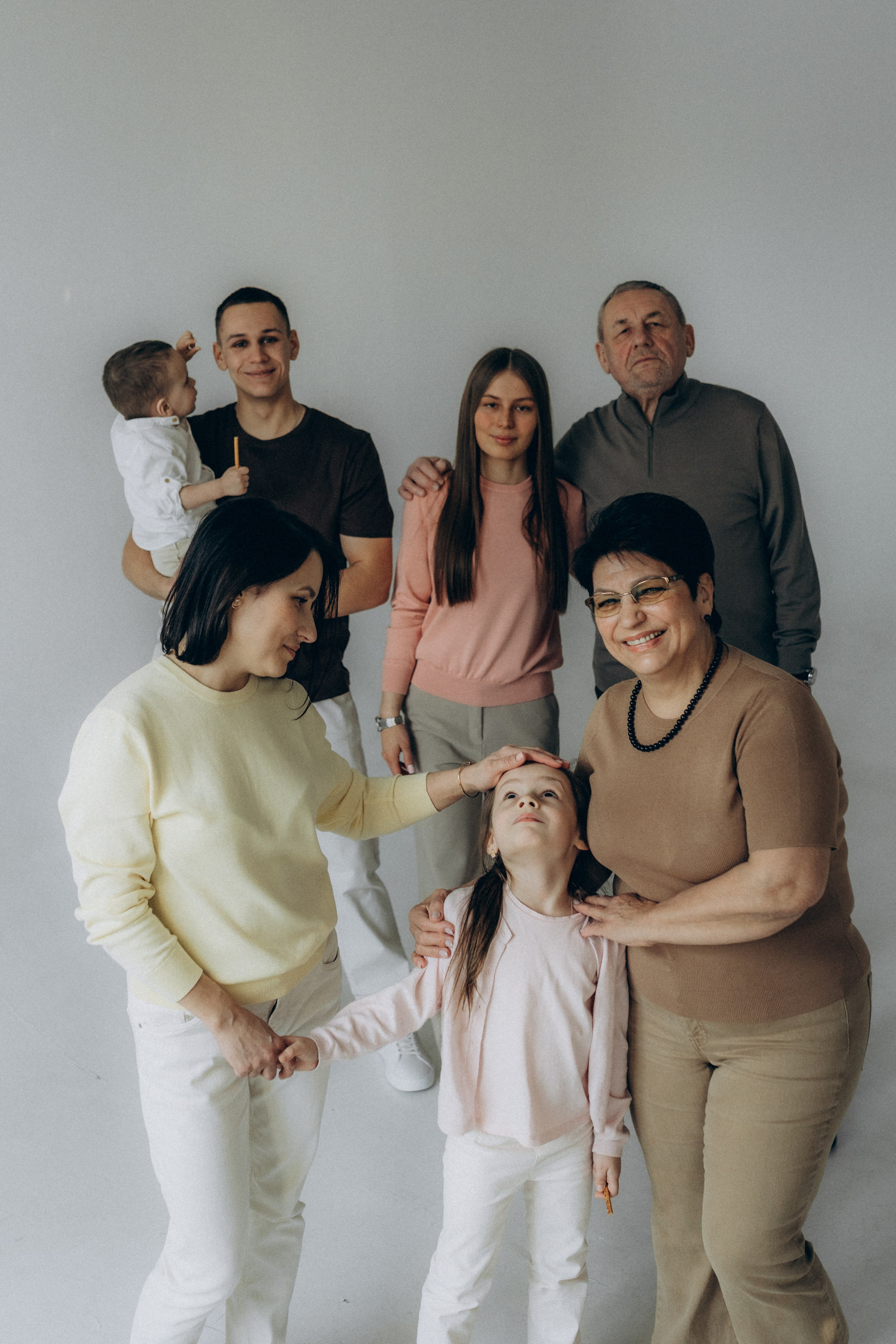 Семейная съёмка на циклораме. Фотограф НОГИНСК, Москва, Анастасия Белая