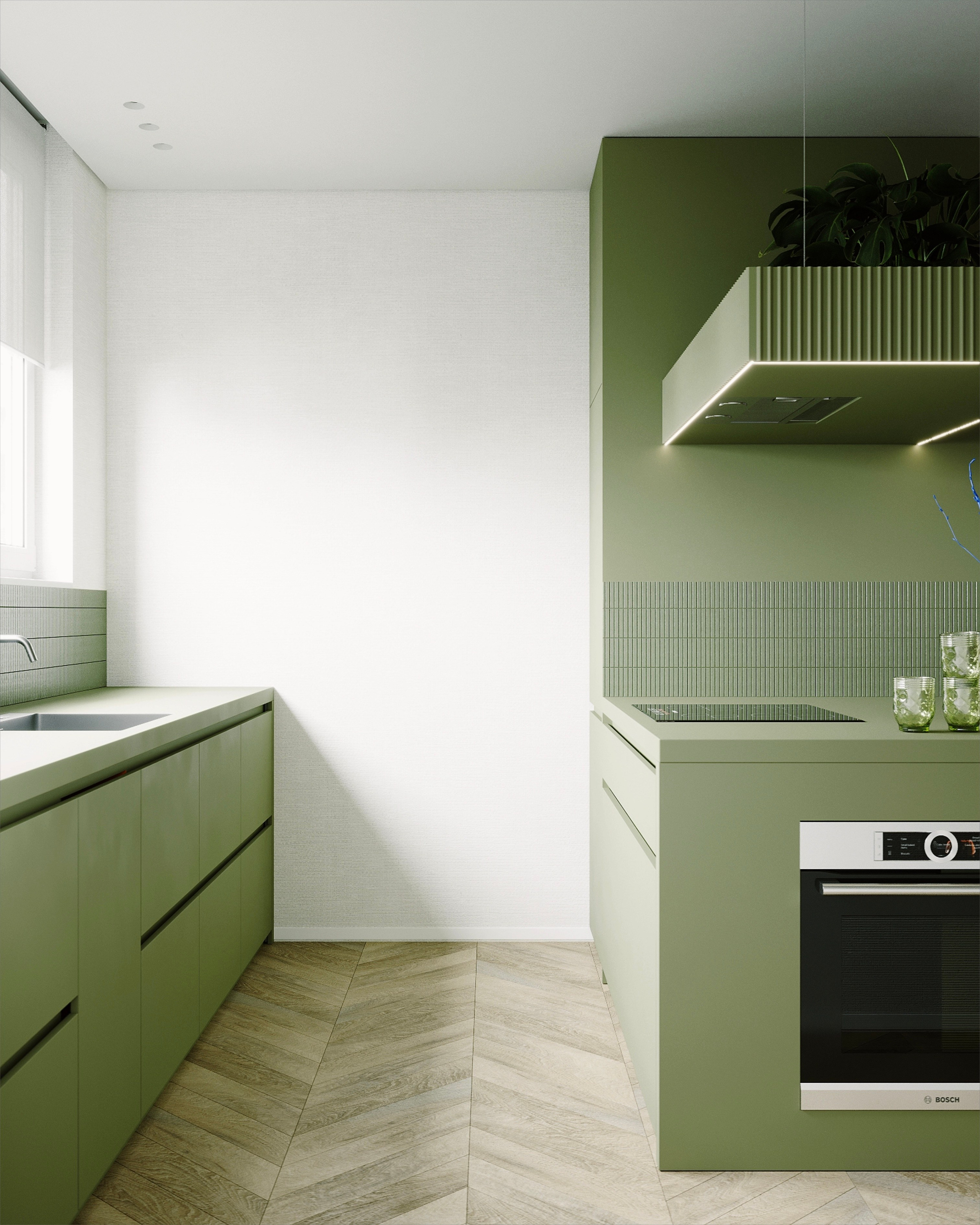 Кухня v.o. 70 м². 3d визуализатор Валерия Романова