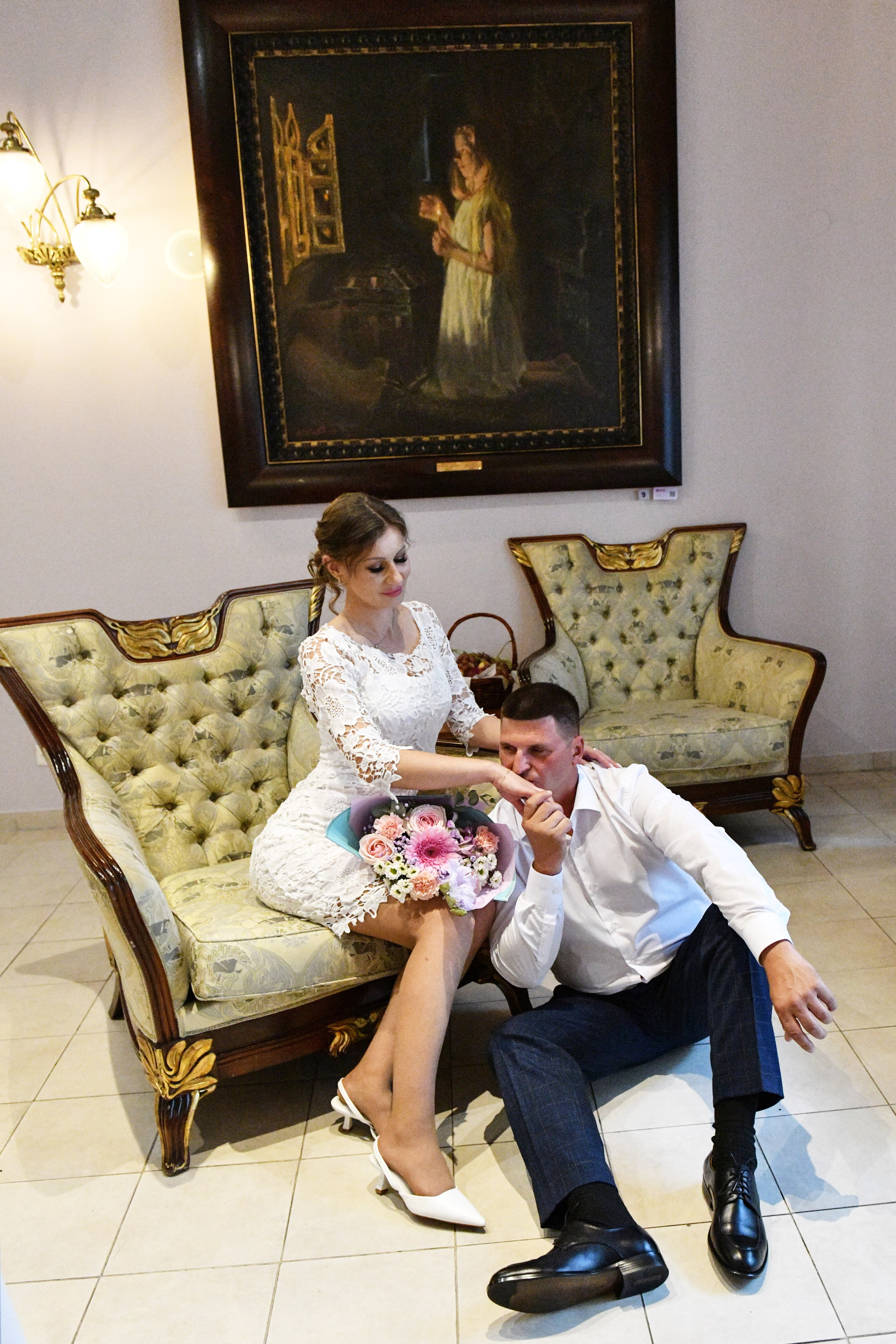 Регистрация брака Наталии и Андрея в гостинице Националь. Свадебный и портретный фотограф в Москве Галина Борисова