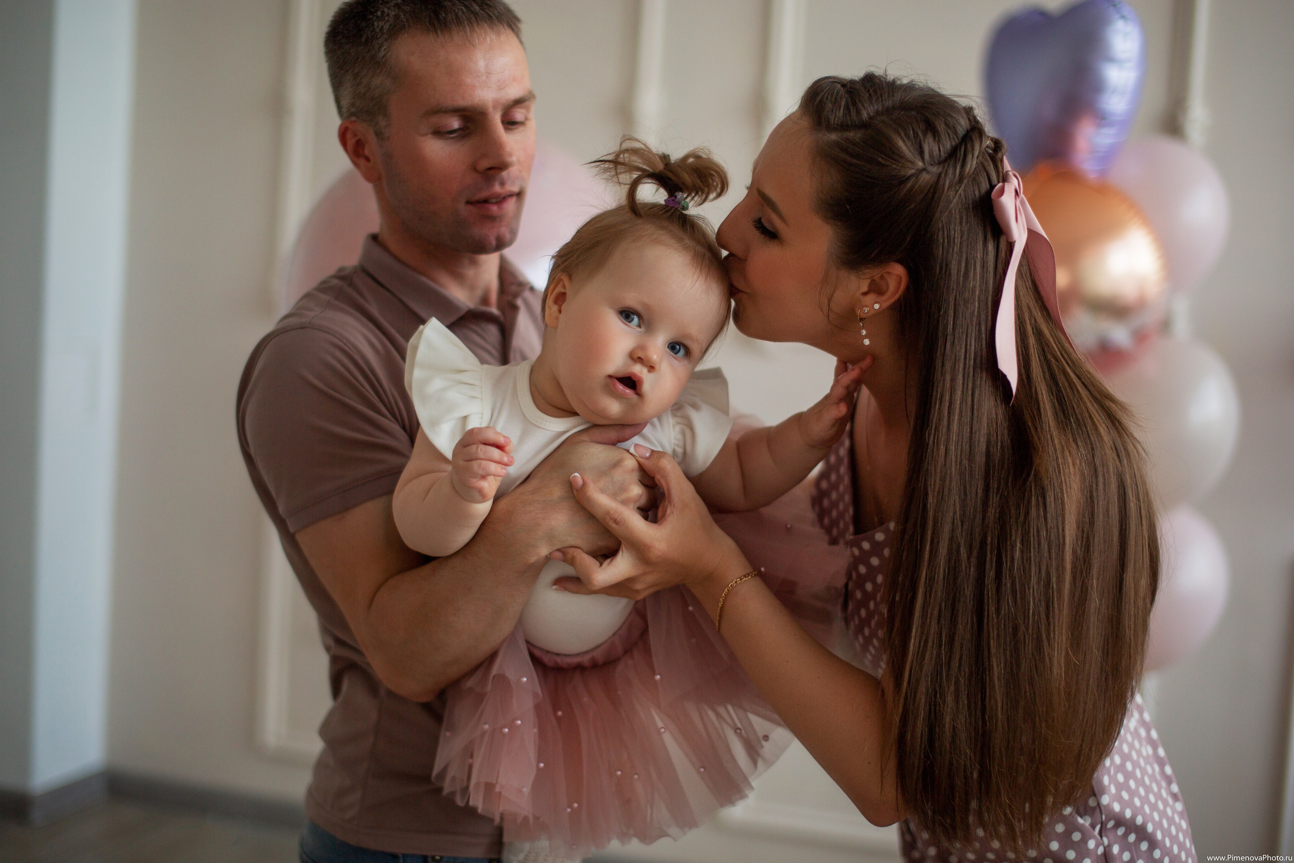 День Рождения Ксении, 1 год. Семейный и детский фотограф в Петрозаводске