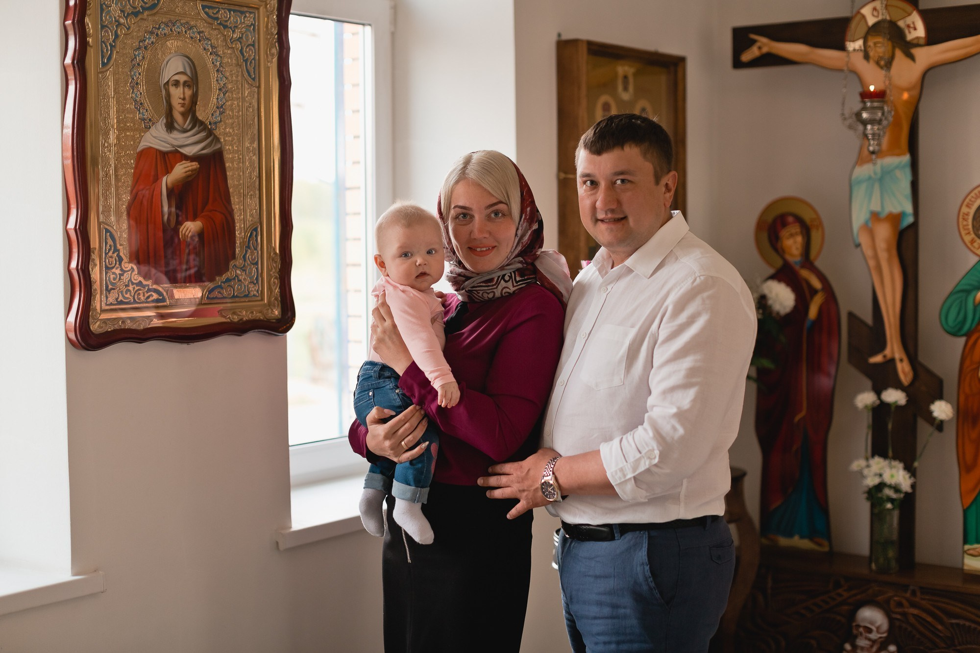 КРЕЩЕНИЕ ВАРИ (г. Кремёнки). Семейный фотограф новорождённых в Серпухове Юлия Новикова +79637785957