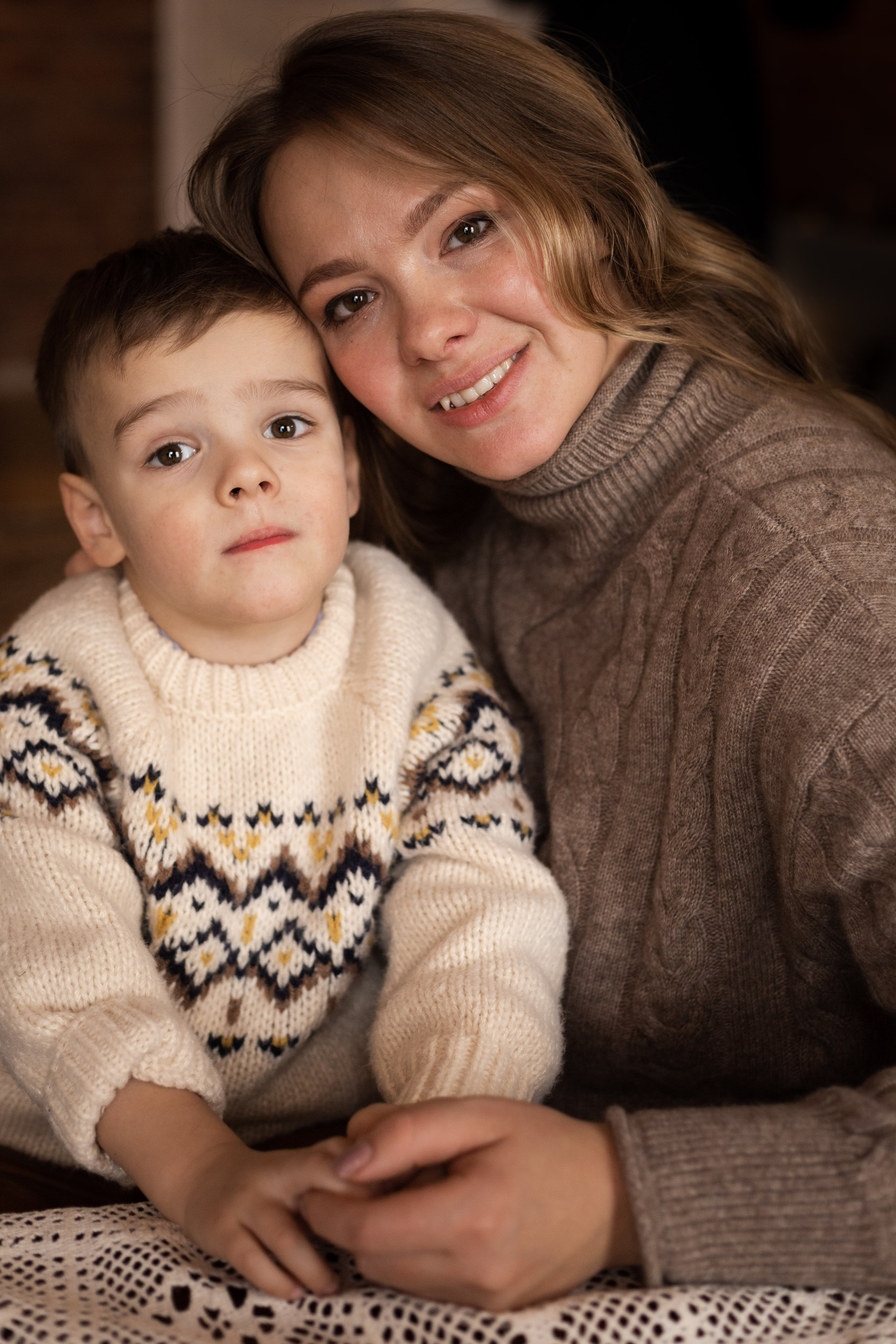 Елена и Николас. Новогодняя фотосессия в студии. Семейный и детский фотограф в Санкт-Петербурге Павлова Елена