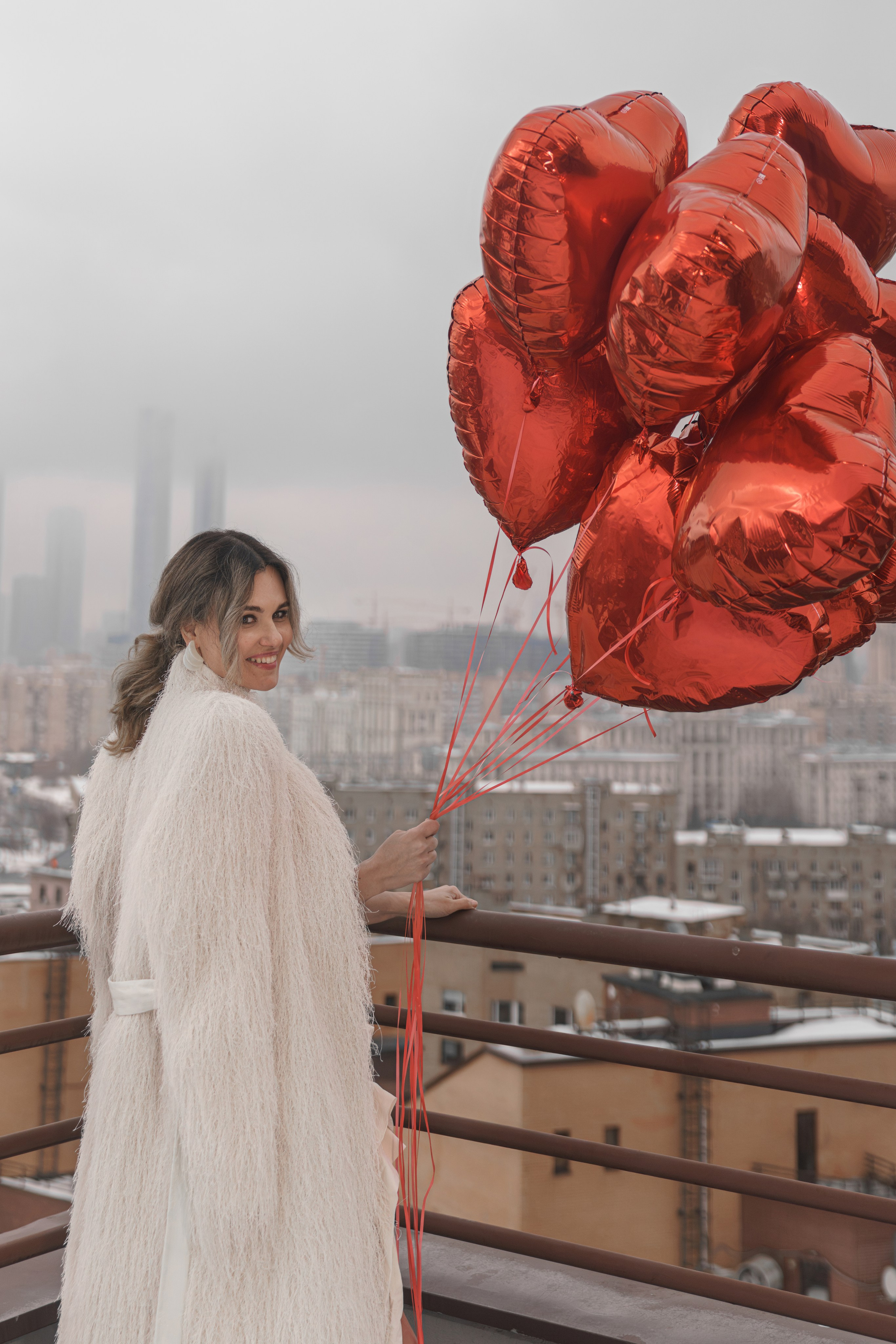 Съёмки на крыше в Москве. Фотограф Айгуль Вишня, съёмка в Москве и Санкт-Петербурге