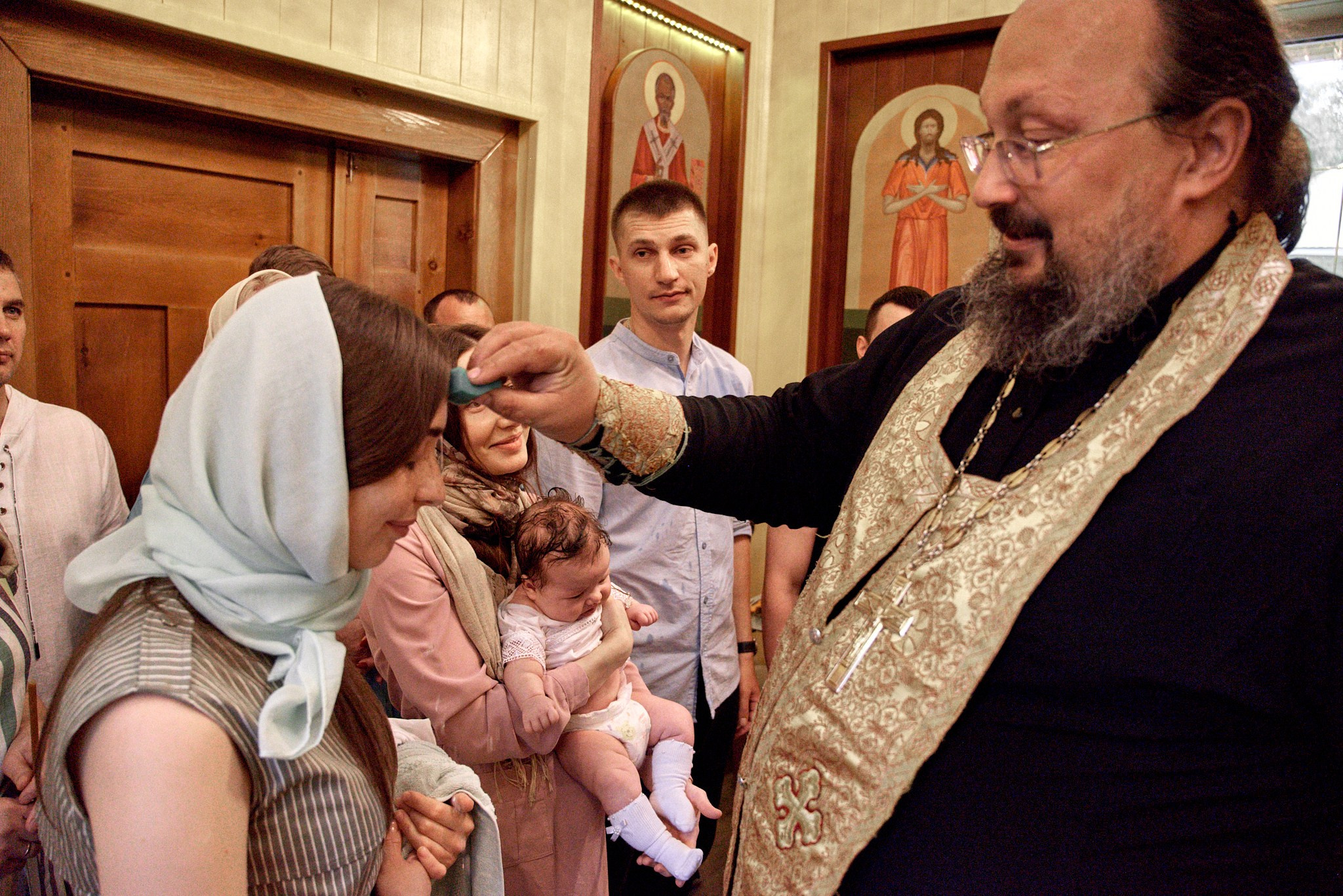 Фотосессия крещение Варвары