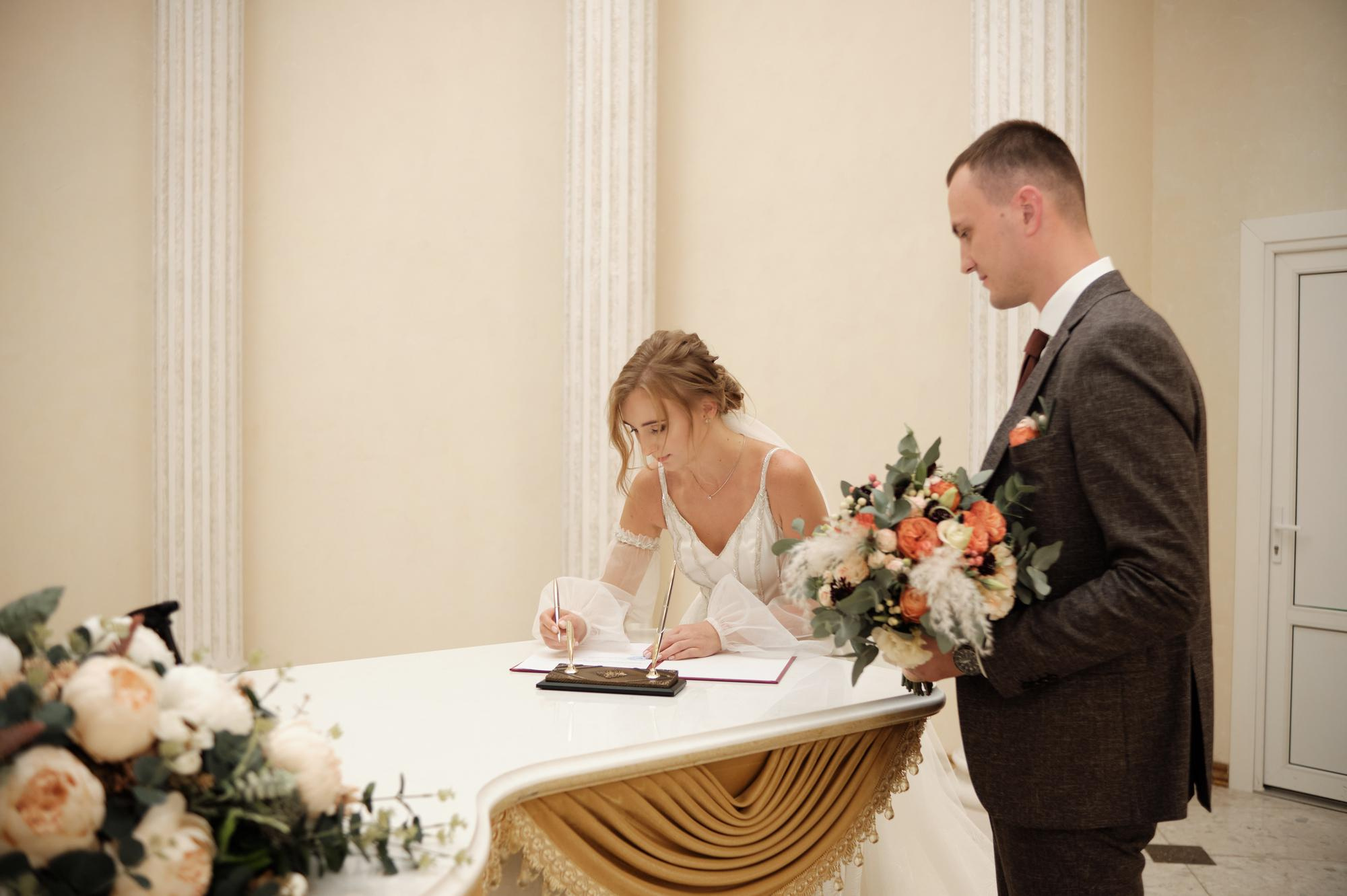 регистрация бракосочетания в  загсе