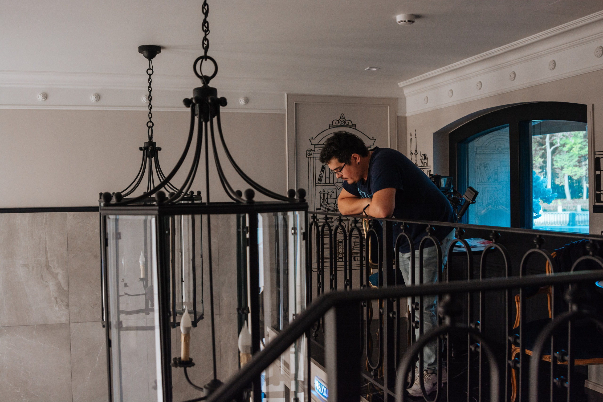 Пушкин в отеле «Оболенский». Съёмка ролика для конкурса. Портретный фотограф в Санкт-Петербурге Дмитриева Наталия