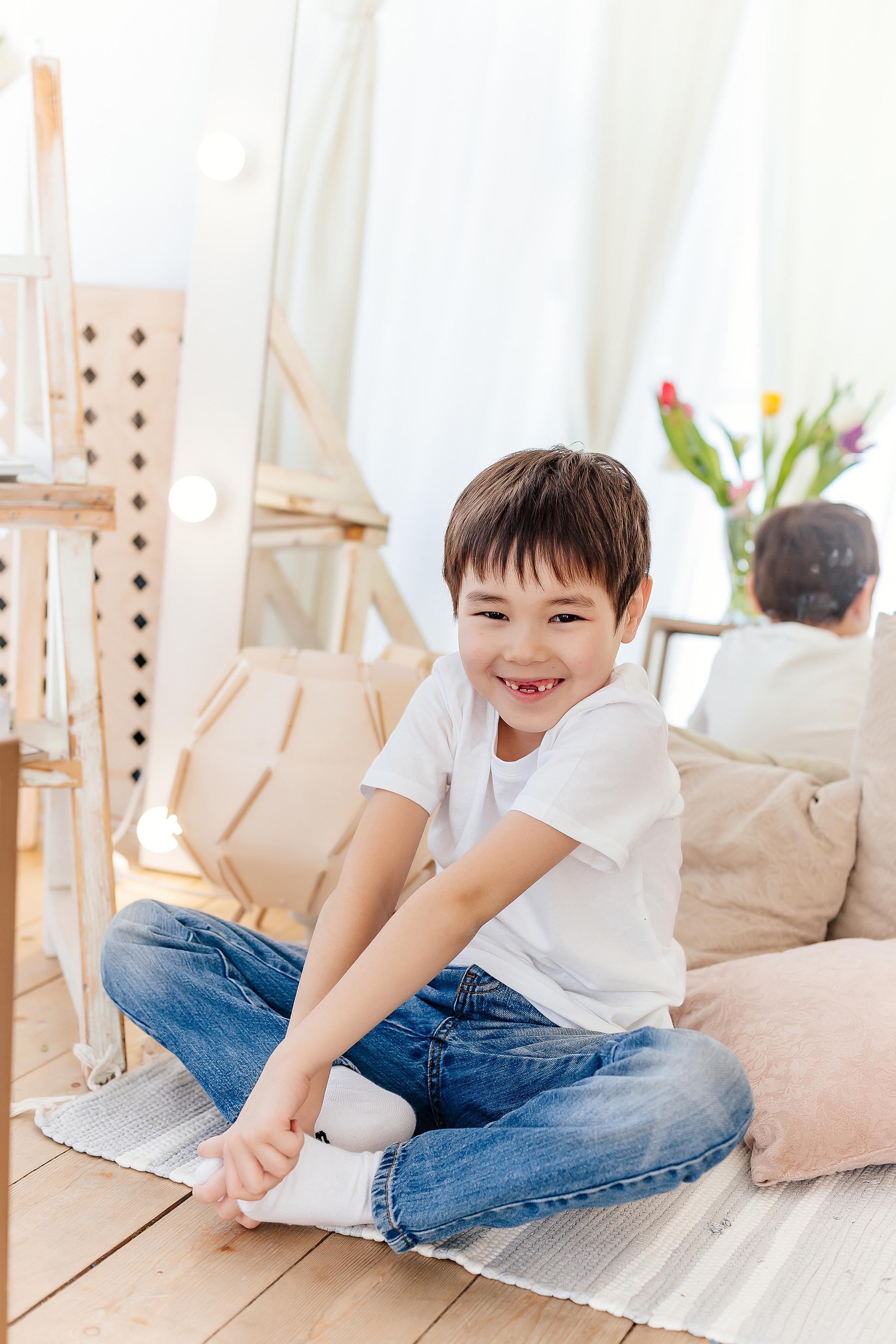 Ксения с сыновьями. Фотограф Бурятии София Андриянова