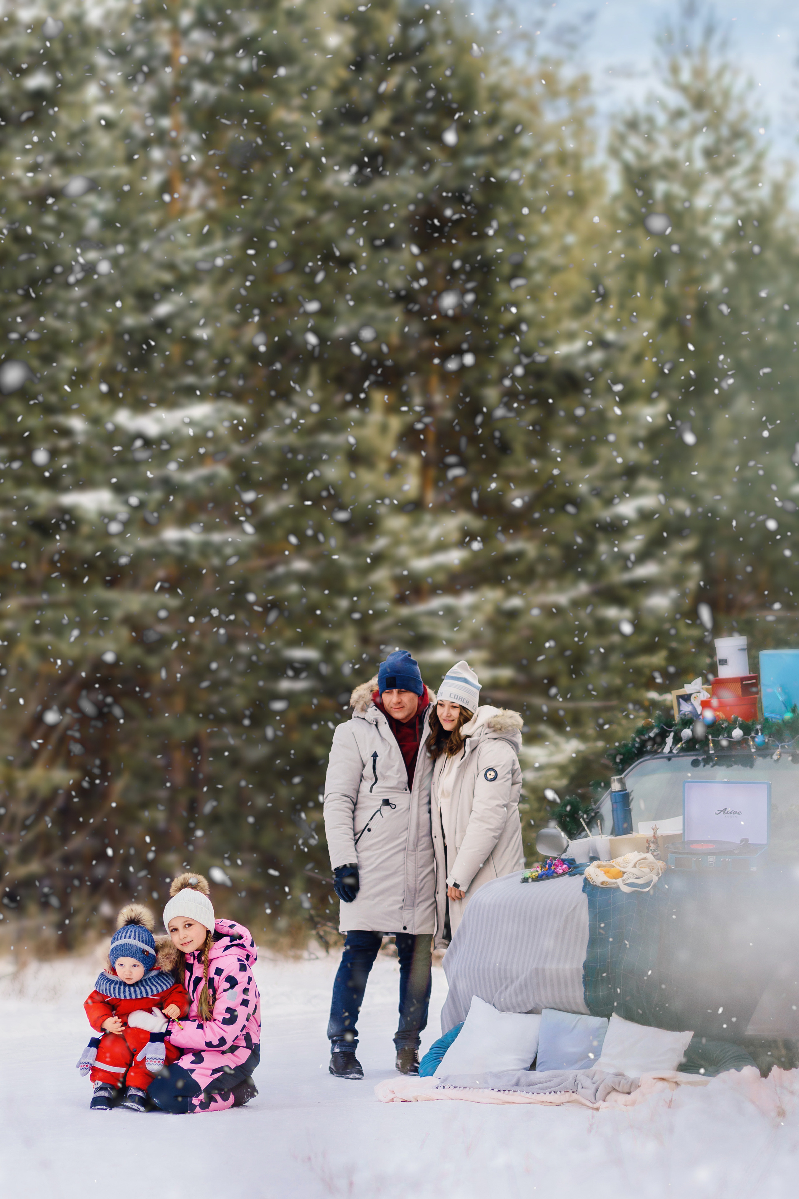 Олеся с семьей. Фотограф Бурятии София Андриянова