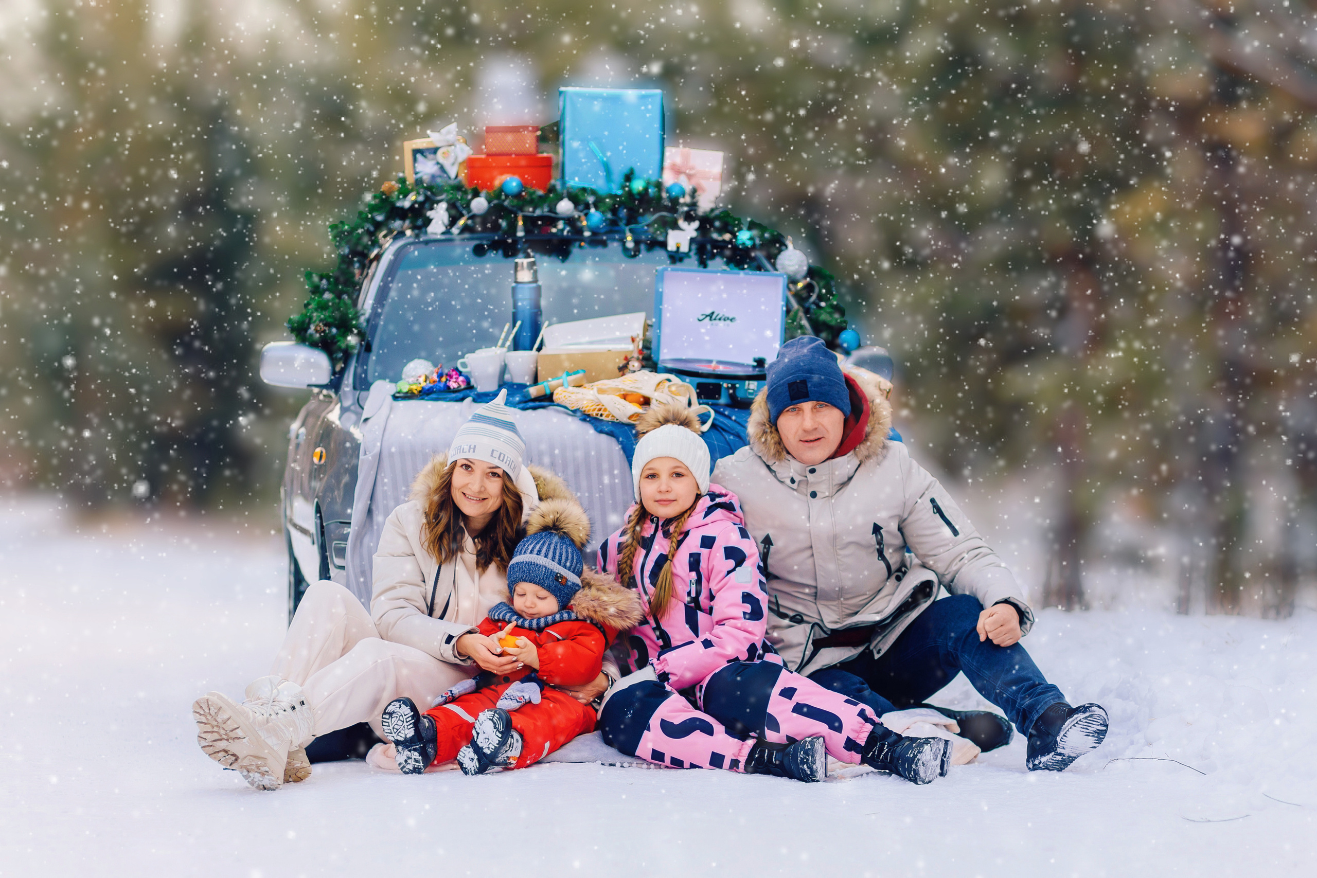 Олеся с семьей. Фотограф Бурятии София Андриянова