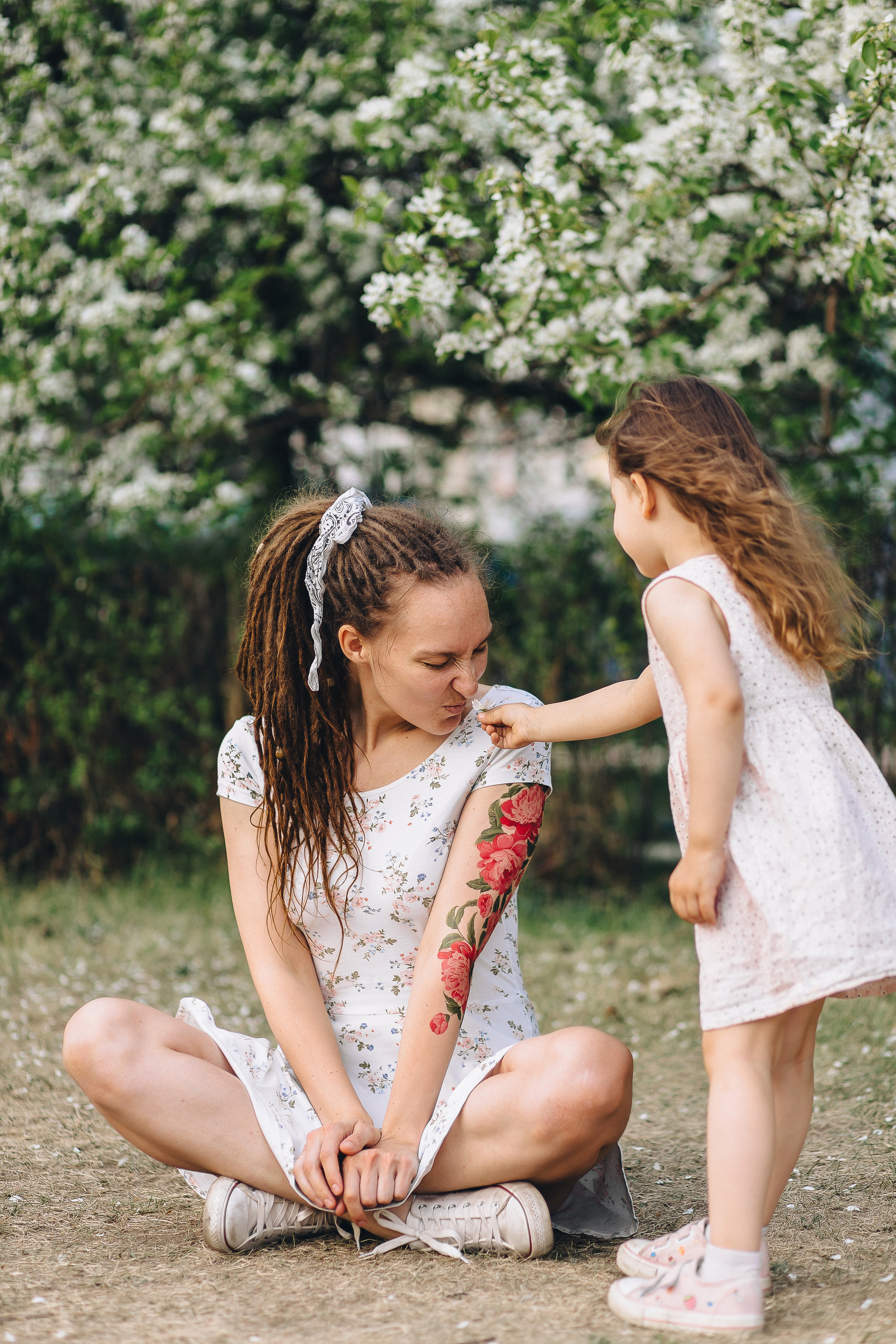 Катя с дочами. Фотограф Бурятии София Андриянова