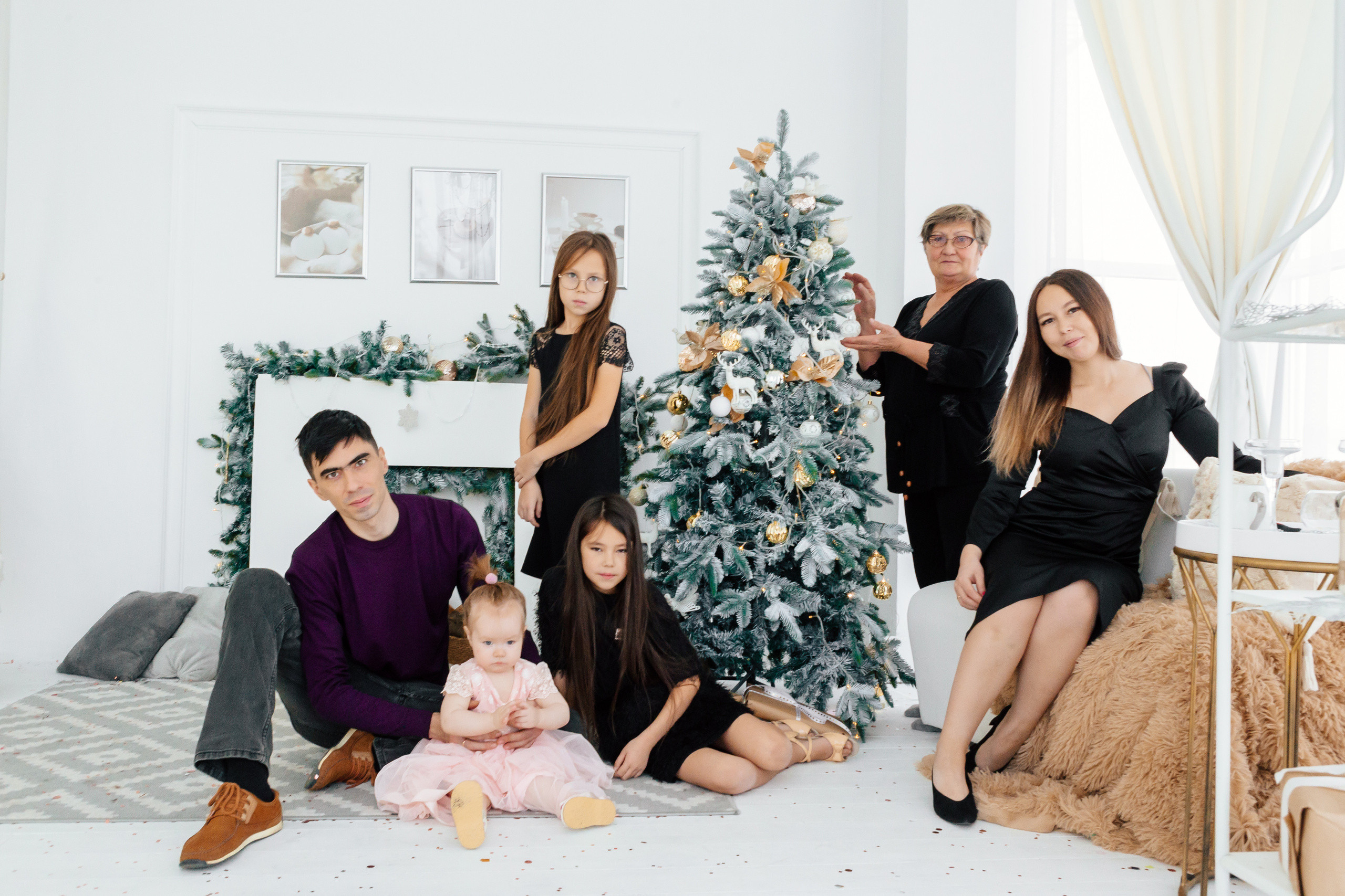 Анна с мужем и дочками. Фотограф Бурятии София Андриянова