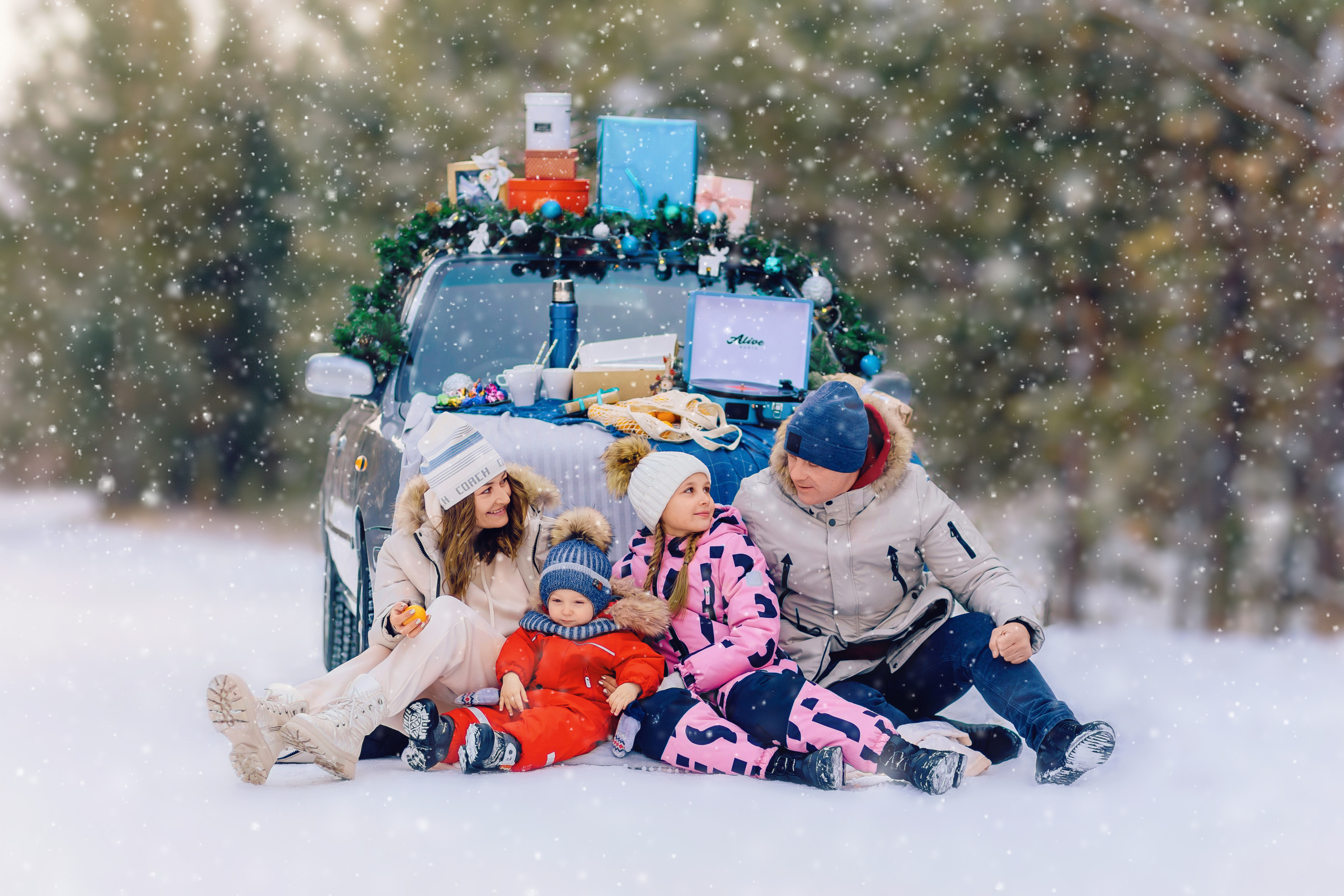 Олеся с семьей. Фотограф Бурятии София Андриянова