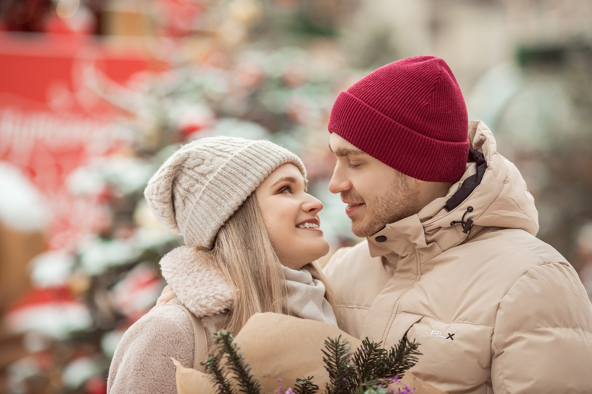 Семейная новогодняя фотопрогулка по Тверской площади. Фотограф на Крещение, Венчание в Москве Ирина Шамина