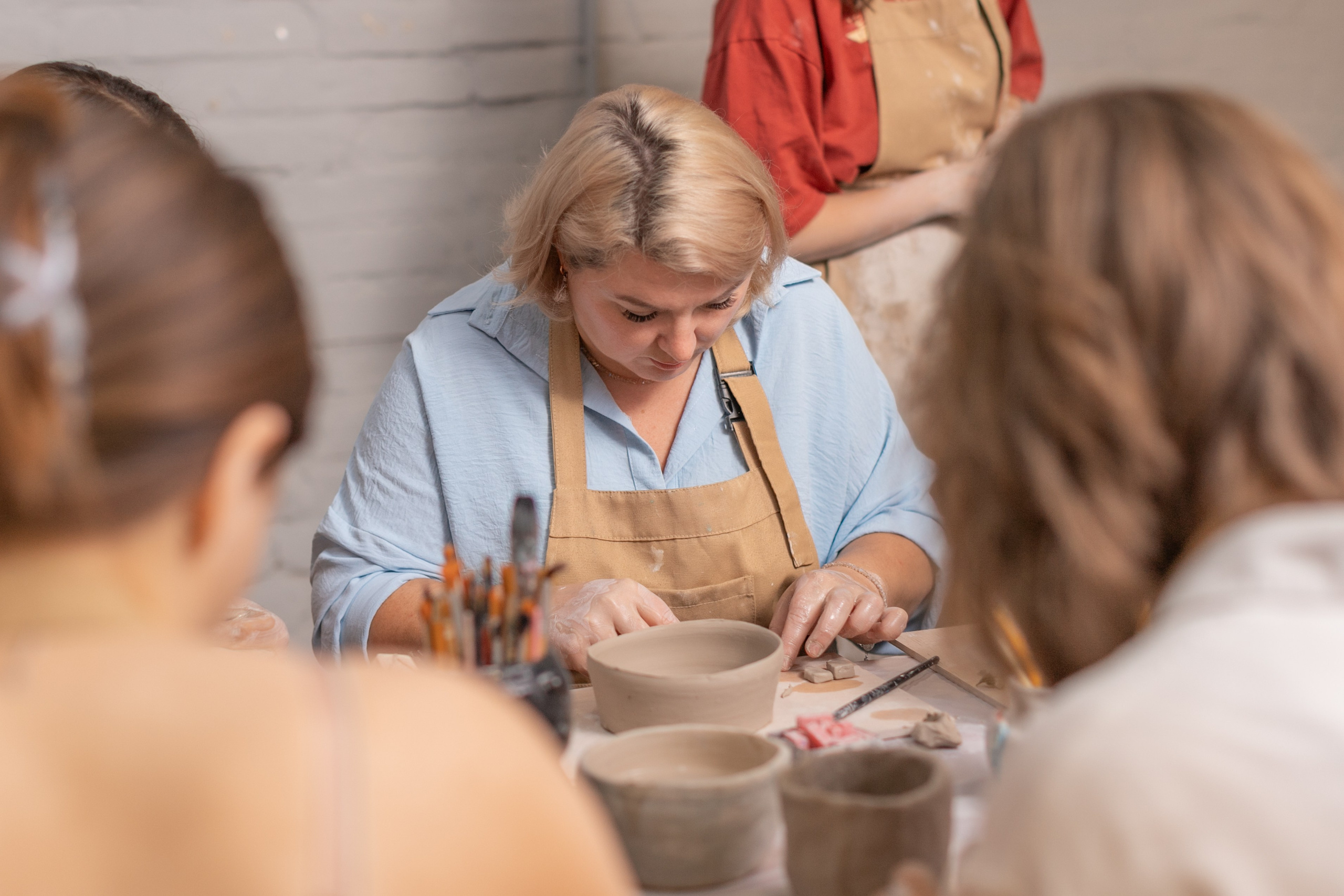 Гончарный МК Ирина и Юлия. Семейный и детский newborn фотограф в Ростове-на-Дону Наталья Лебедева