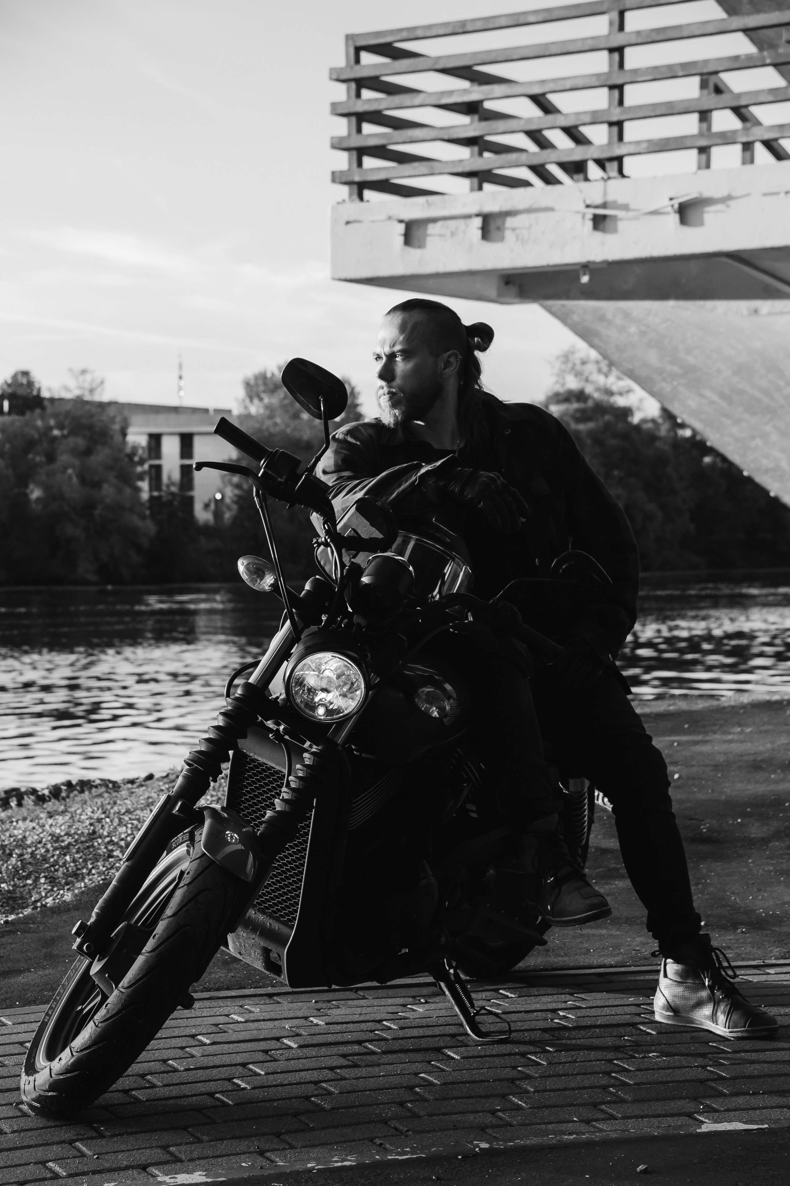 Иван и Harley Davidson. Наталия Фролова. Фотограф. Москва