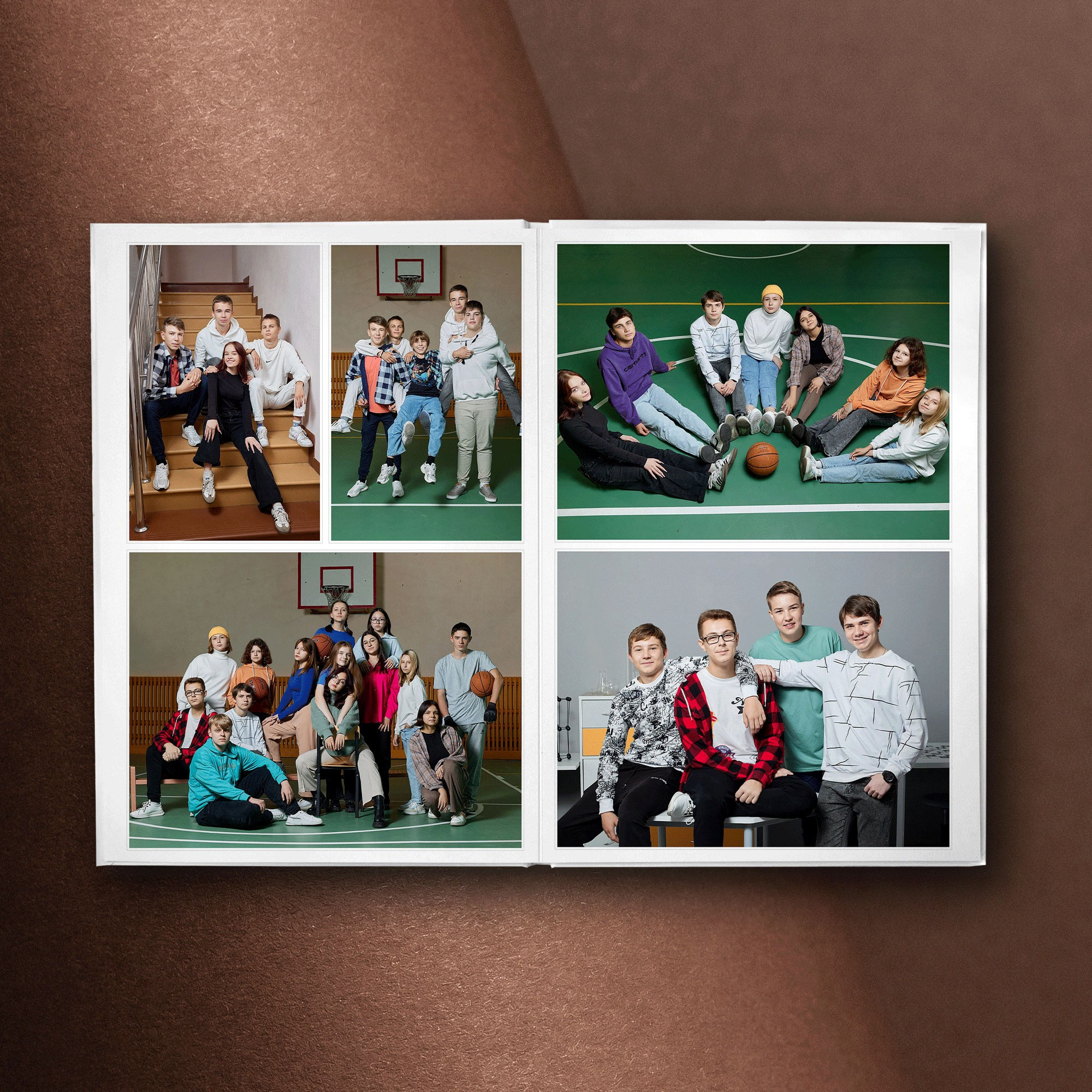 школьная фотосессия групповые фото в альбом с выбором на месте