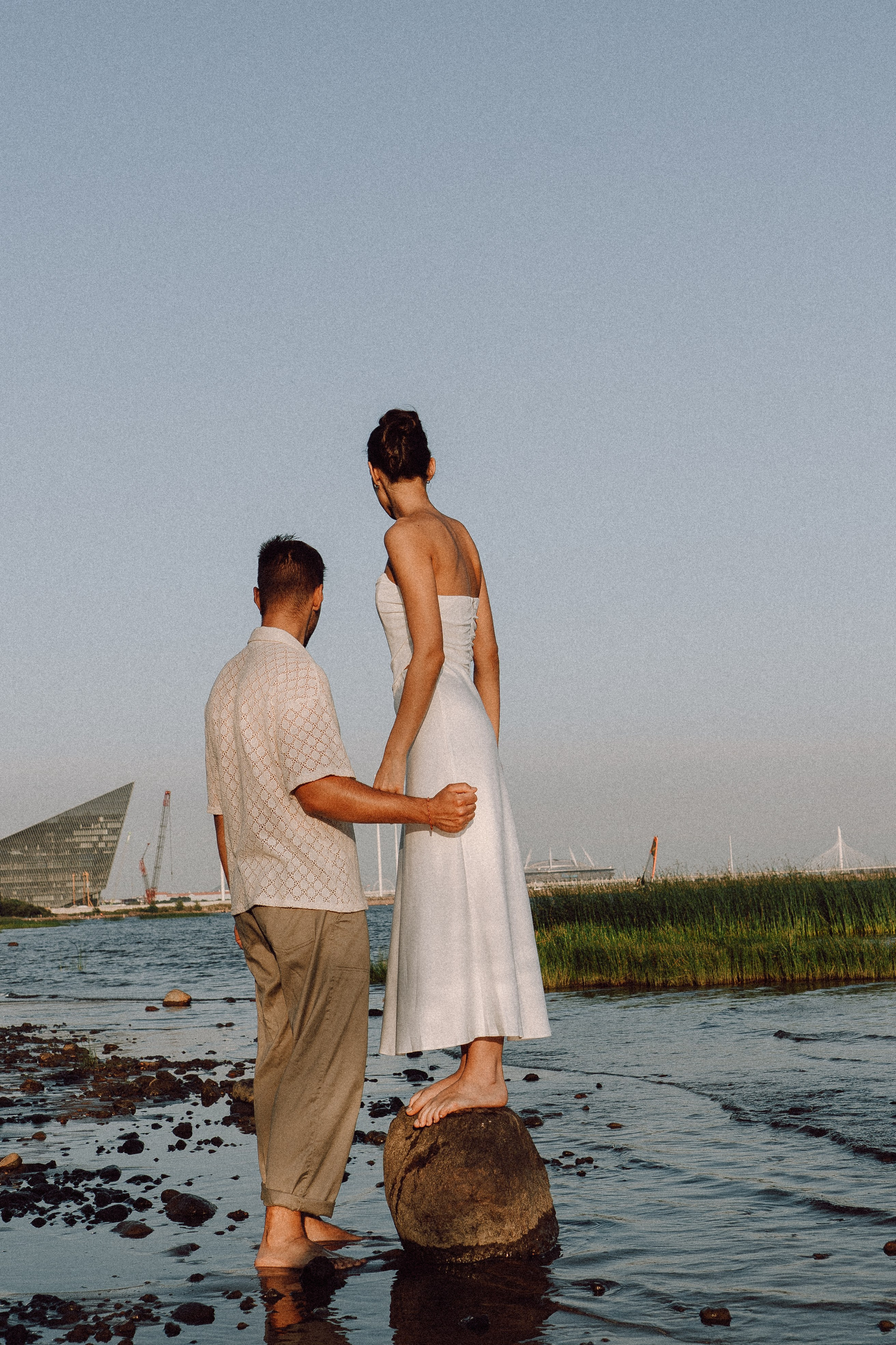 СВАДЕБНАЯ ФОТОСЕССИЯ ВЫЕЗДНОЙ ЦЕРЕМОНИИ (ФИНСКИЙ ЗАЛИВ). Профессиональный фотограф, Санкт-Петербург — Виктория Богомолова