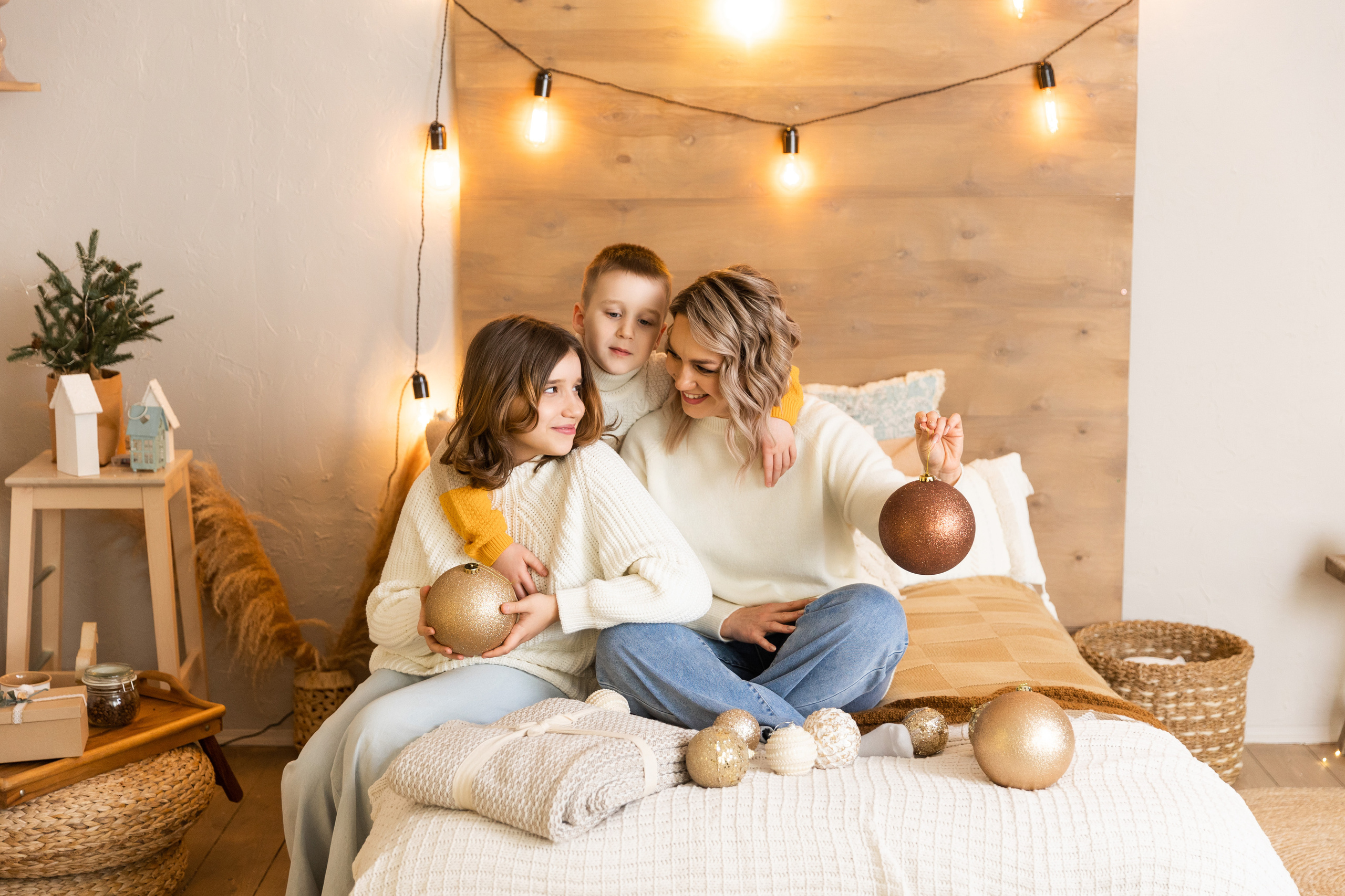 Новогодняя семейная фотосессия. Семейный, детский, школьный фотограф в Благовещенске Яна Белоусова