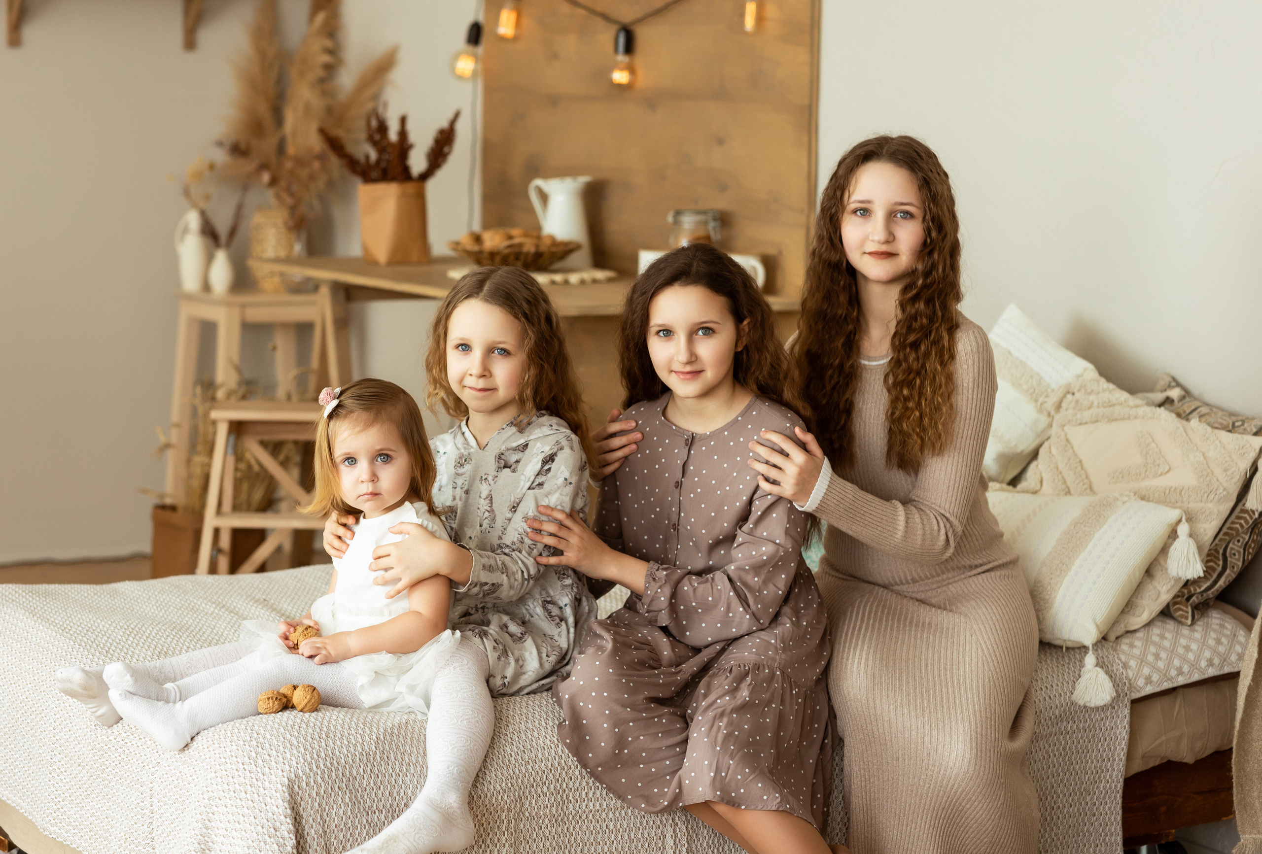 Семейная фотосессия в студии. Семейный, детский, школьный фотограф в Благовещенске Яна Белоусова