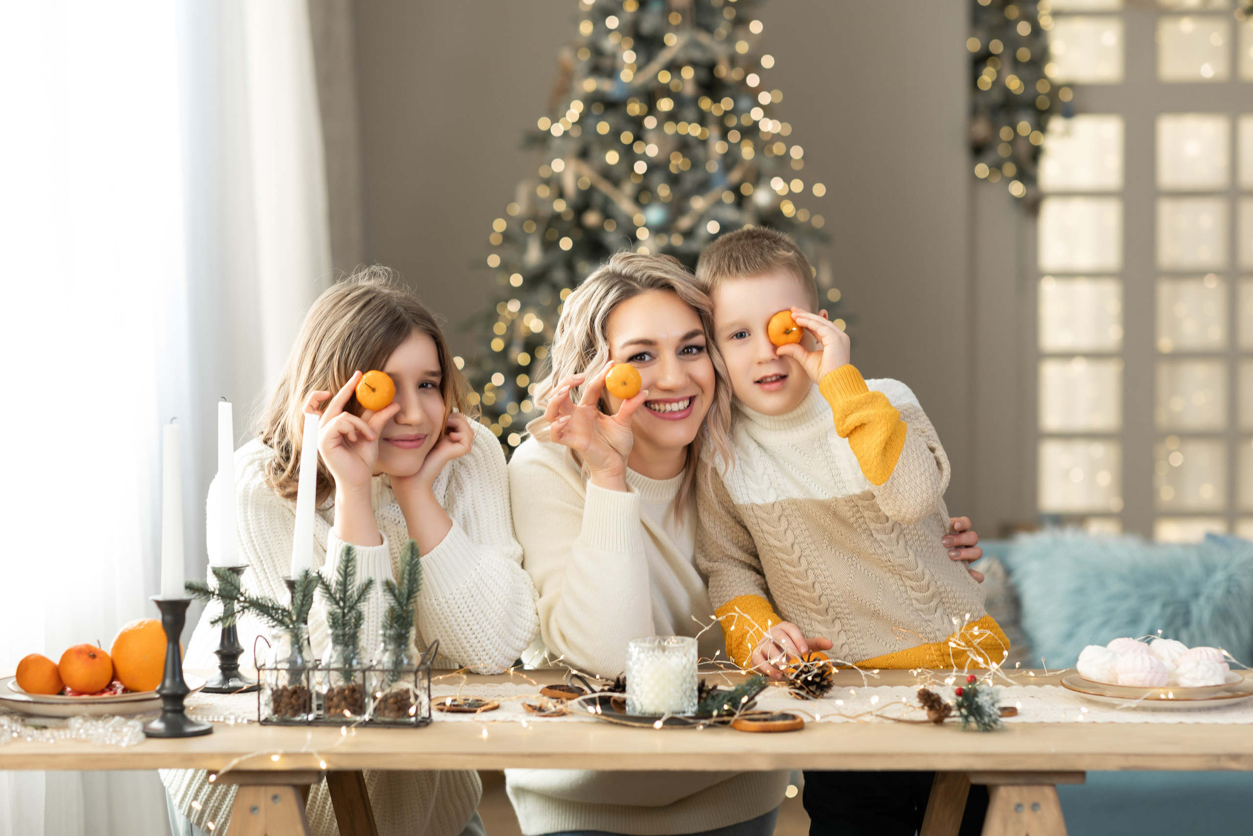 Новогодняя семейная фотосессия. Семейный, детский, школьный фотограф в Благовещенске Яна Белоусова