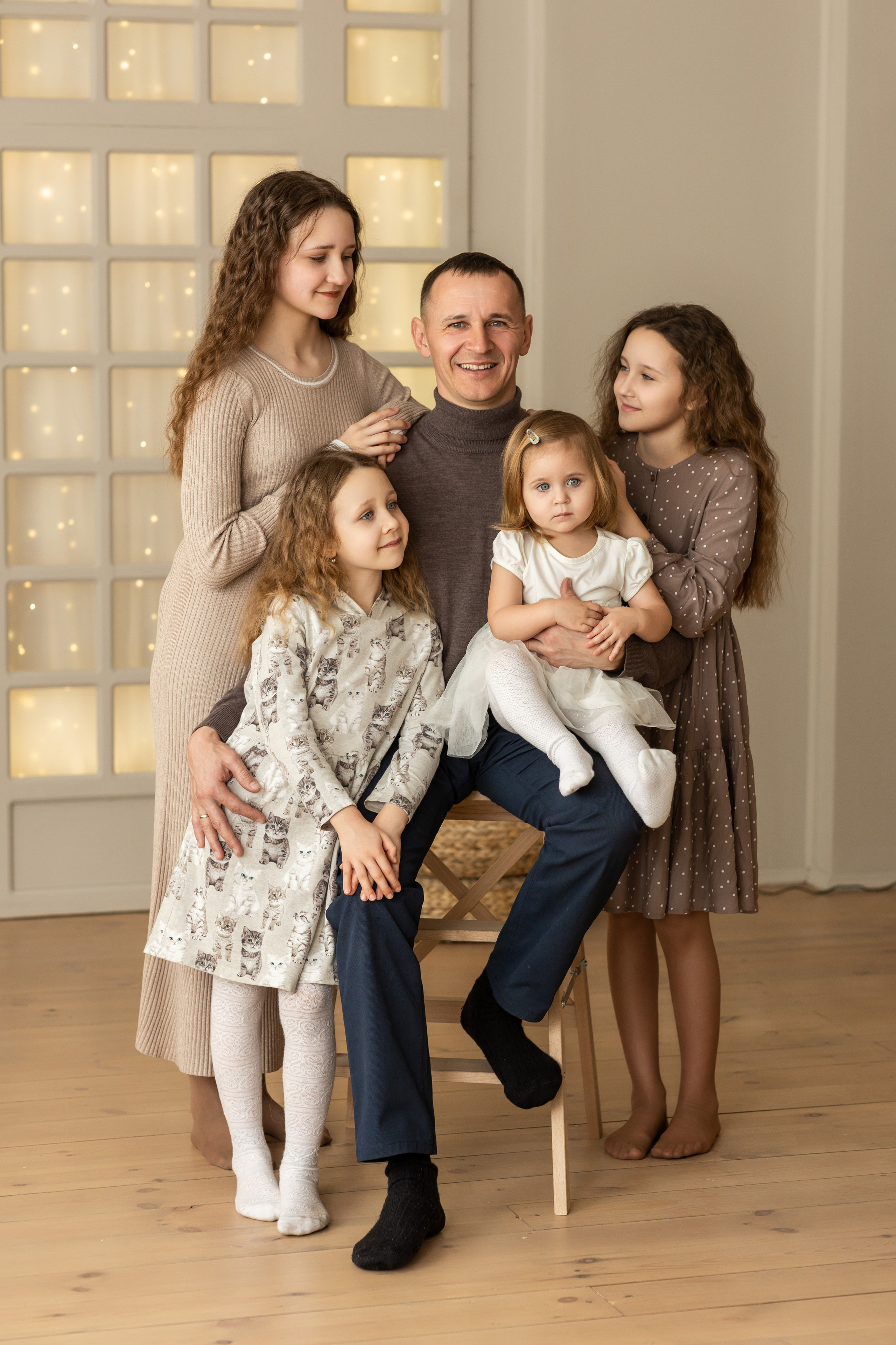 Семейная фотосессия в студии. Семейный, детский, школьный фотограф в Благовещенске Яна Белоусова