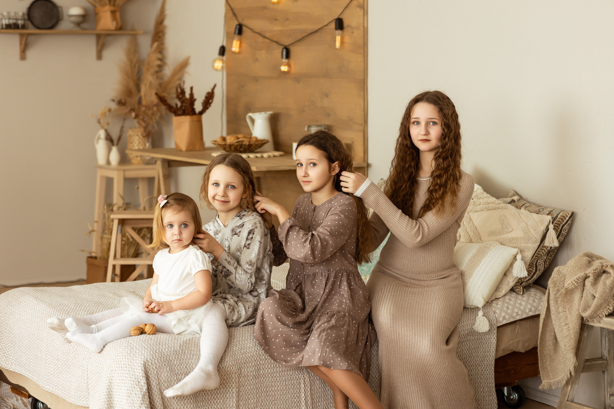 Семейная фотосессия в студии. Семейный, детский, школьный фотограф в Благовещенске Яна Белоусова