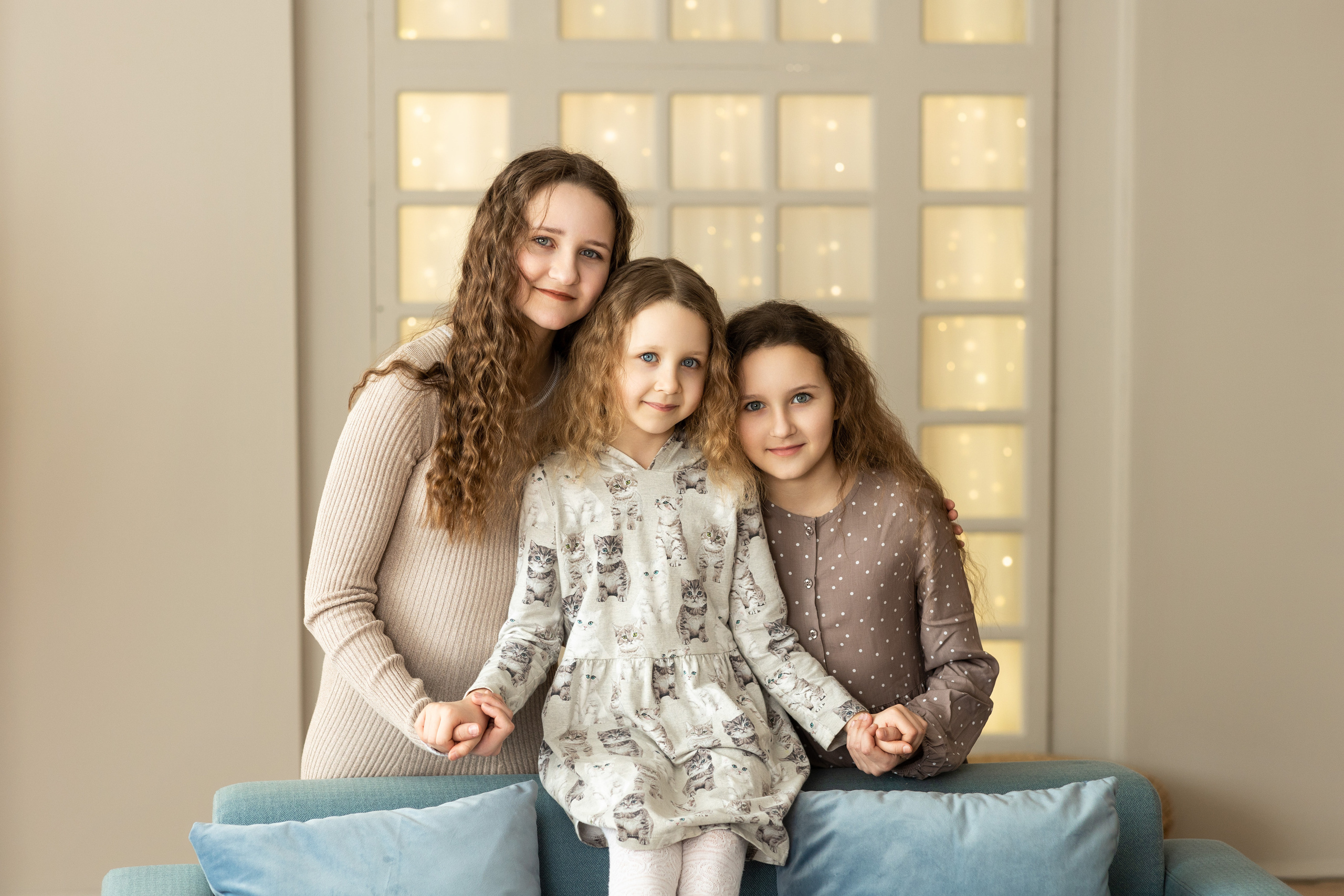 Семейная фотосессия в студии. Семейный, детский, школьный фотограф в Благовещенске Яна Белоусова