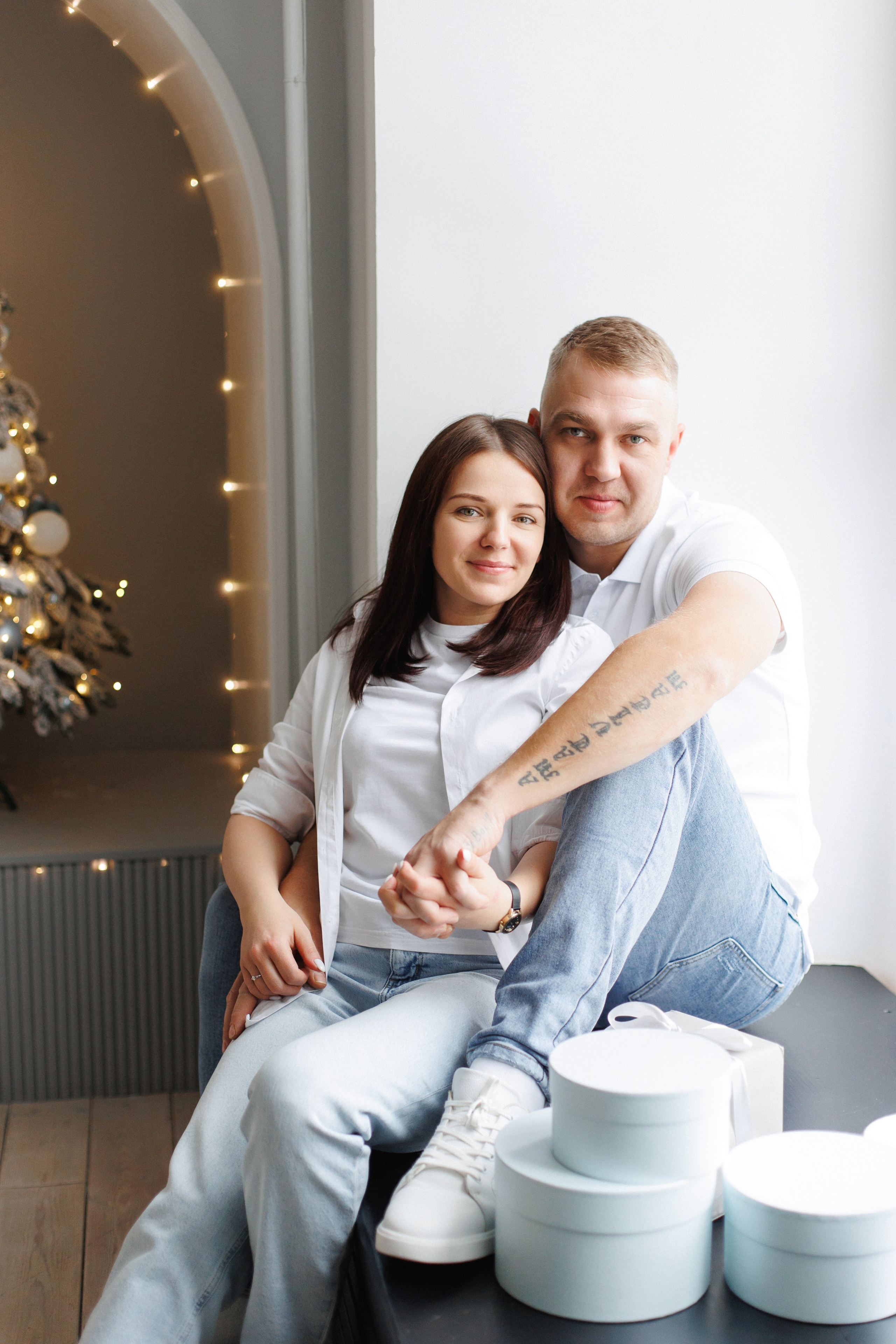 Новогодняя семейная фотосессия Щелково фотостудия Щелково фотограф Щелково