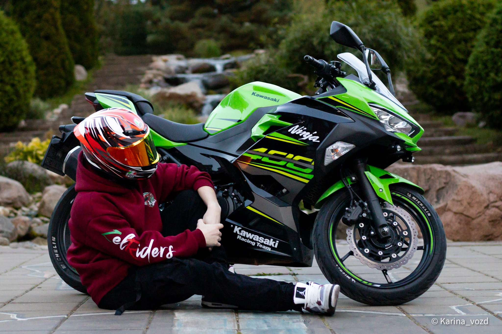 Летний фотосет для участников сообщества «ZelRiders». Репортажный фотограф в Москве и Зеленограде Karina-vozd