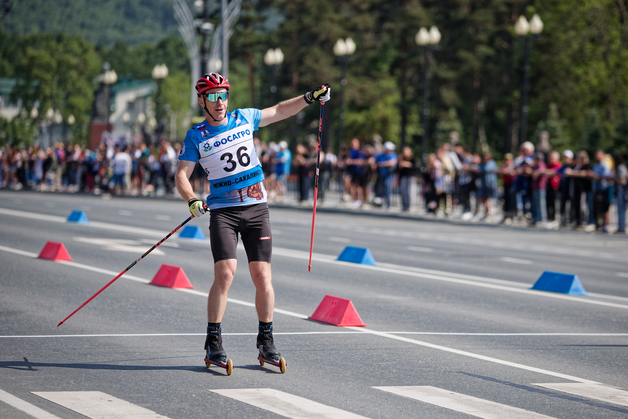 II этап Кубка России по лыжероллерам. Кутузов Евгений Фотограф в Южно-Сахалинске