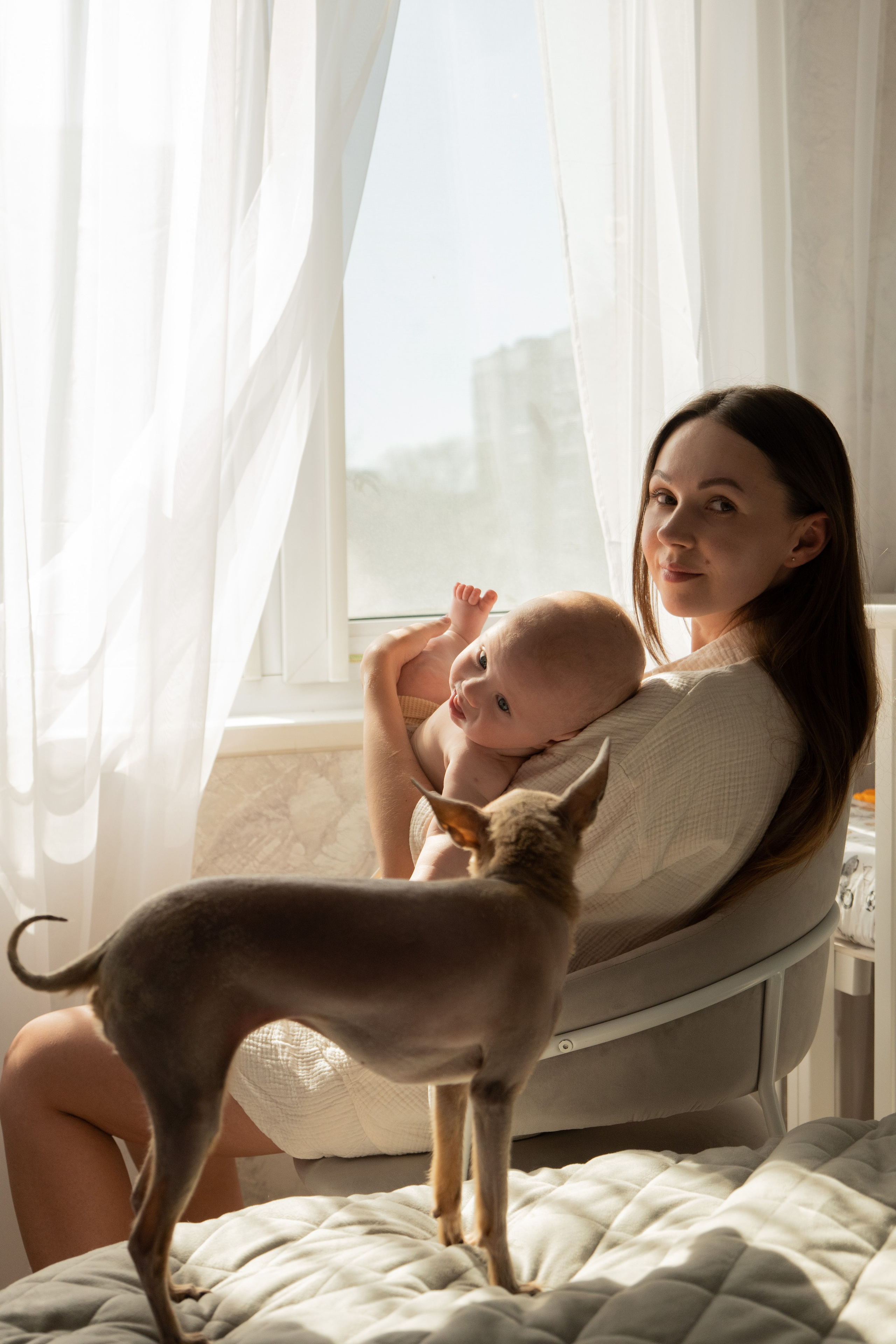 Мама и малыш (5 месяцев). Фотограф видеограф Ольга Василевская