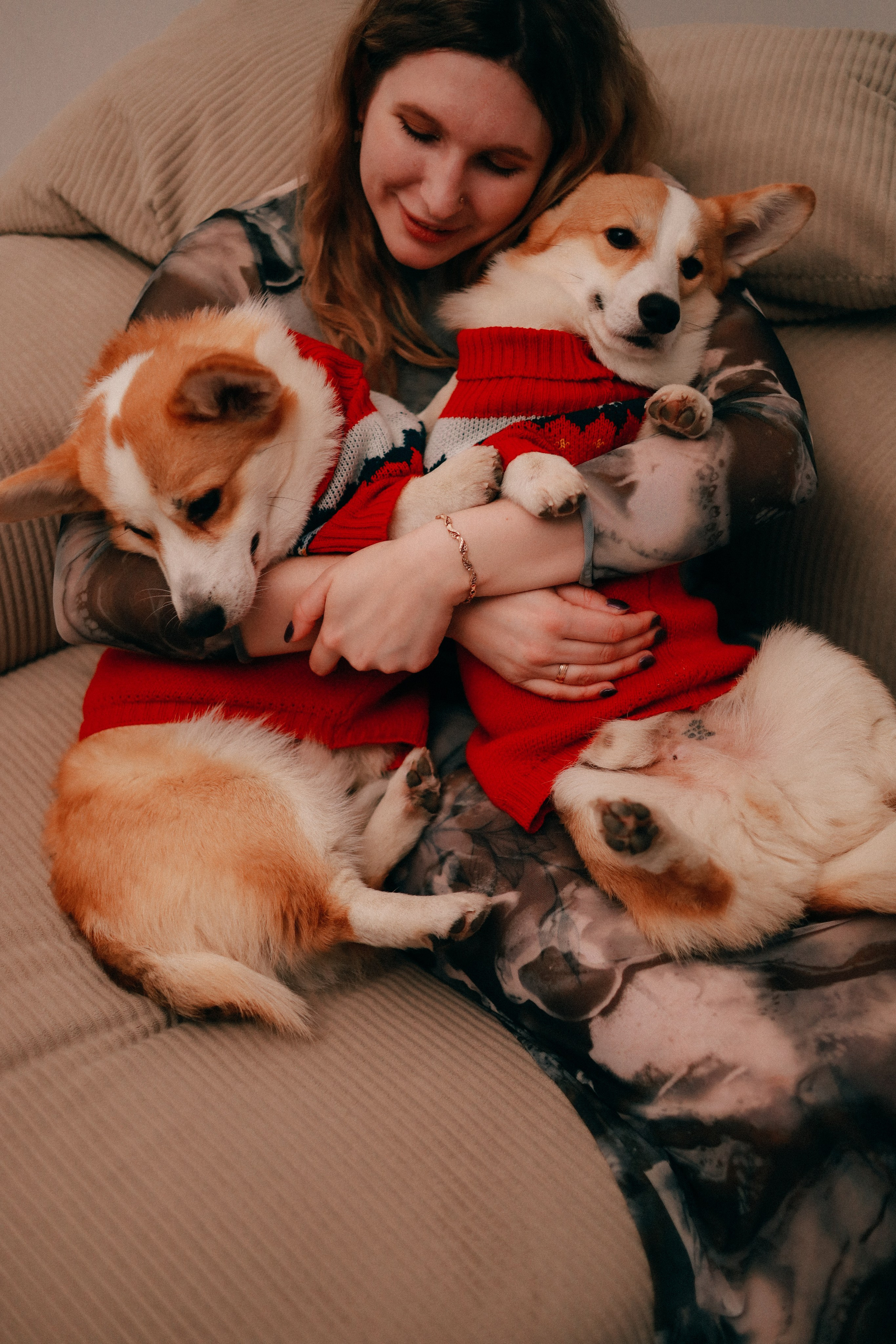 Оля, Антон и сыновья. Фотограф София Комкина