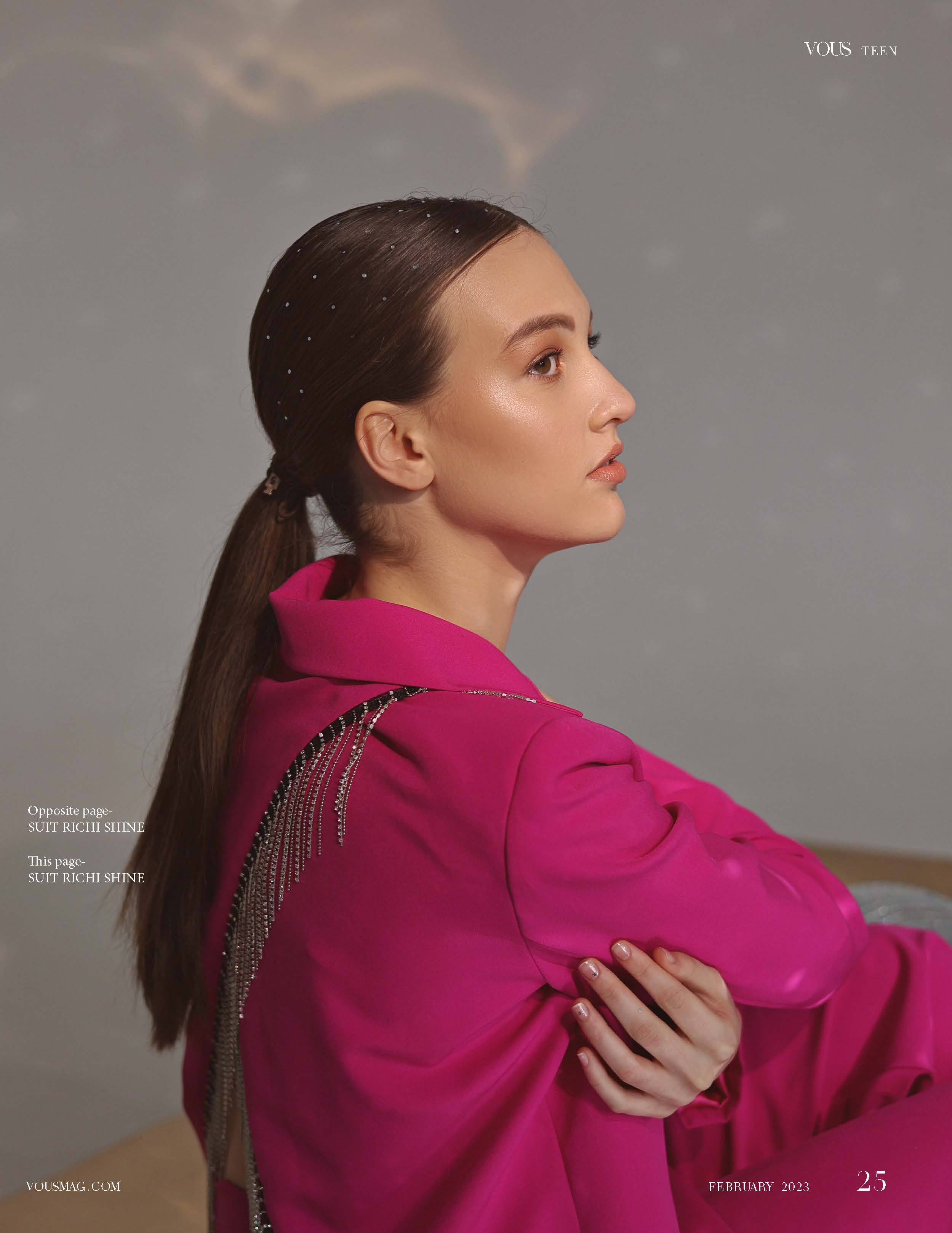 Журнал VOUS TEEN Мадрид. Задняя обложка и публикация. Фотограф в Крыму. Персональные фотосессии. Контент-съёмки