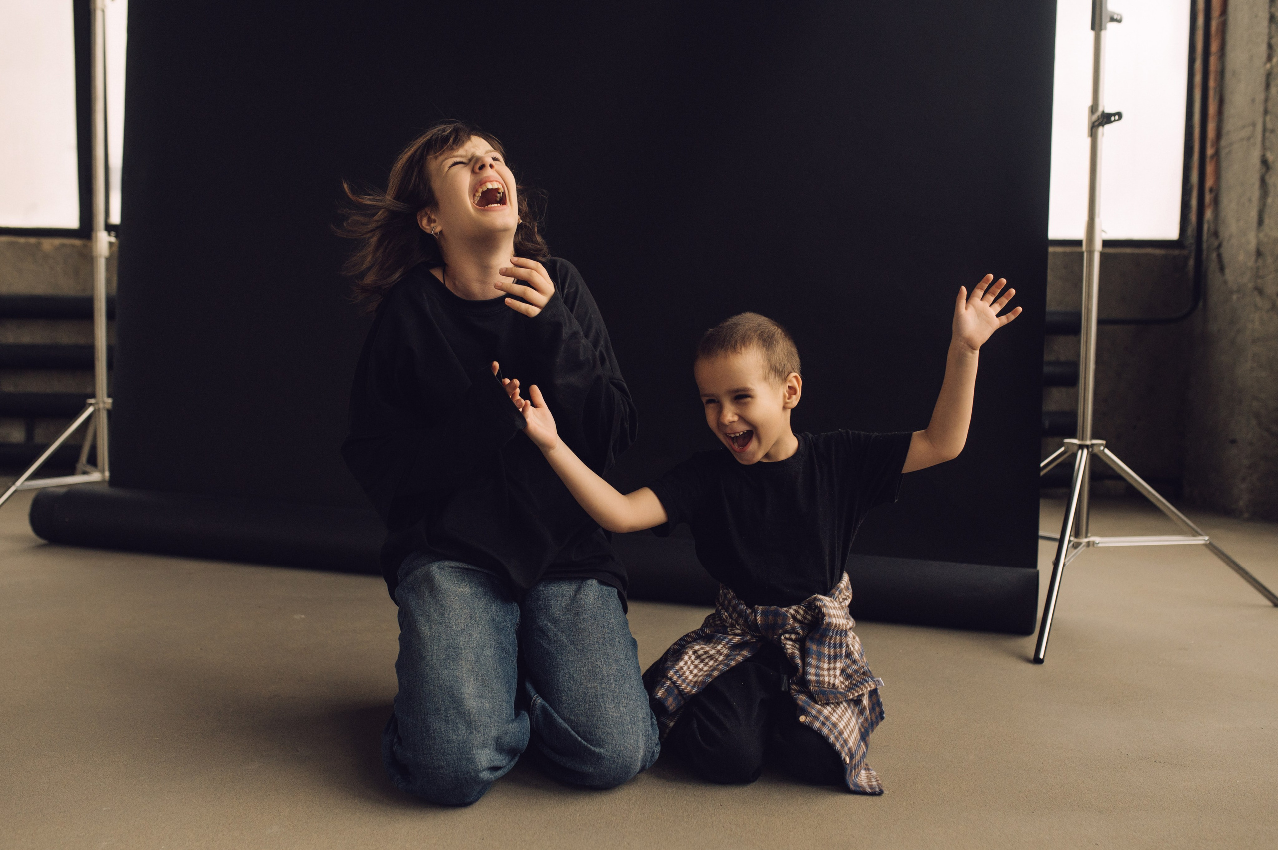 Наташа, Маша и Ванюшка. Фотограф Мария Стрелкова