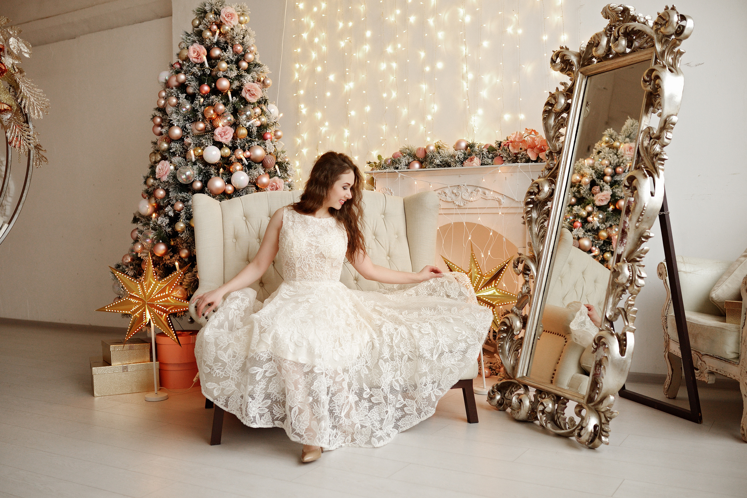 Новогодняя съемка в студии. Cвадебный фотограф в Москве и Московской области Юрий Мисиюк