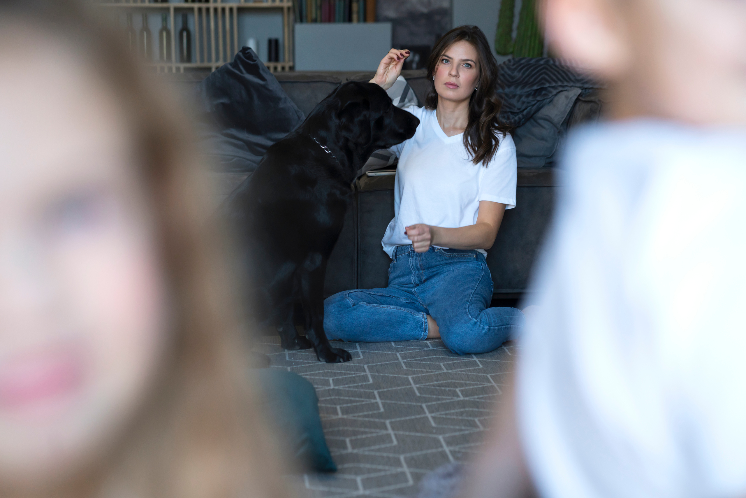 Семейная новогодняя съемка Света, Саша, Тоня, Гордей и Бруно. Фотограф, эмпат, телесный терапевт в Москве Ольга Трушина