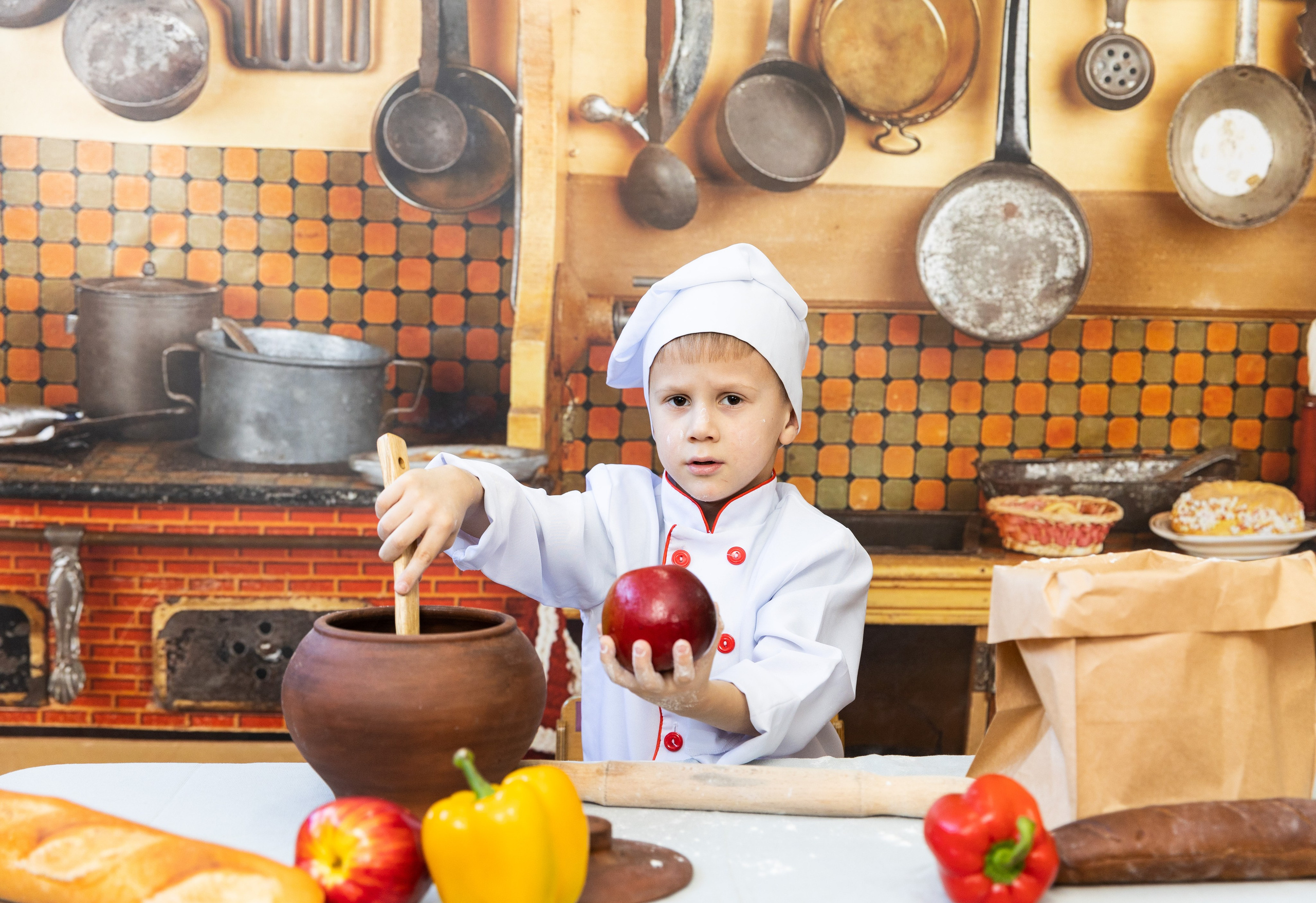 Тематическая «Поварята». Семейный, детский, школьный фотограф в Благовещенске Яна Белоусова