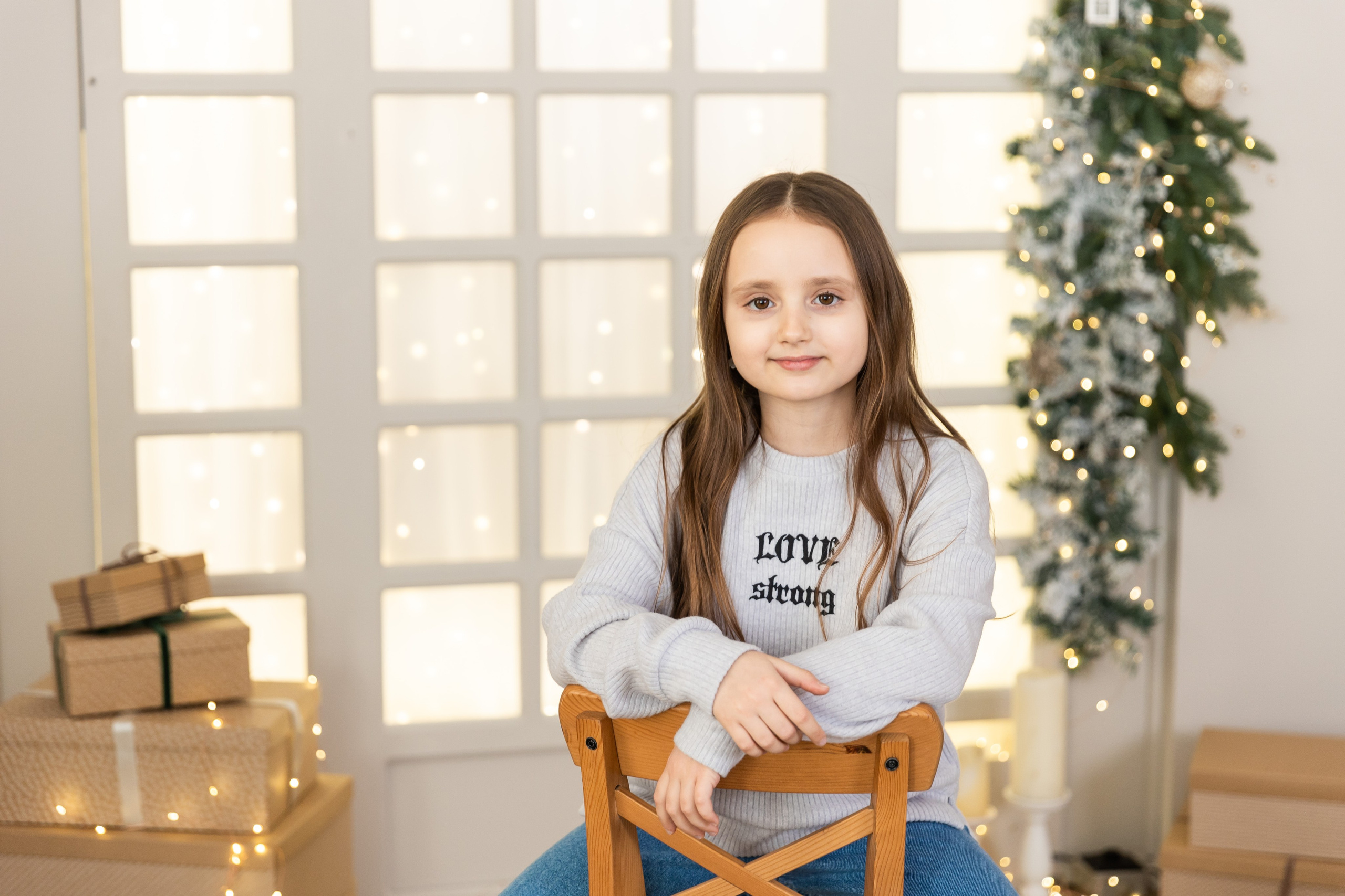 Новогодняя фотосессия в студии 4 класс. Семейный, детский, школьный фотограф в Благовещенске Яна Белоусова