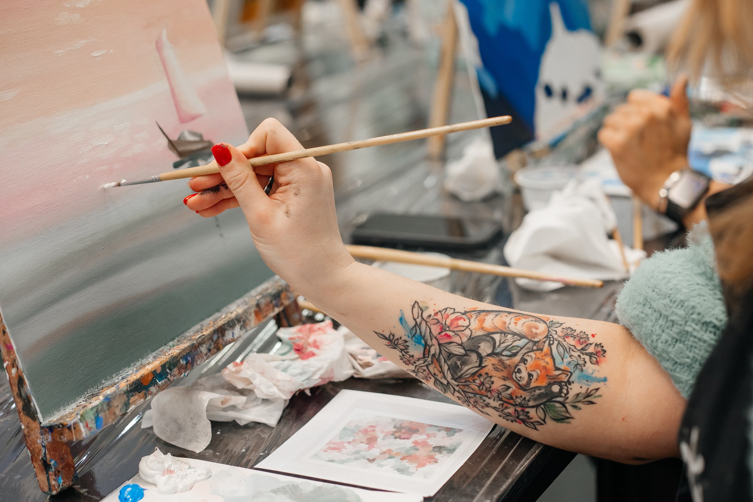 Artista. Мастер-класс по живописи. Семейный фотограф в Санкт-Петербурге Ева Маркова