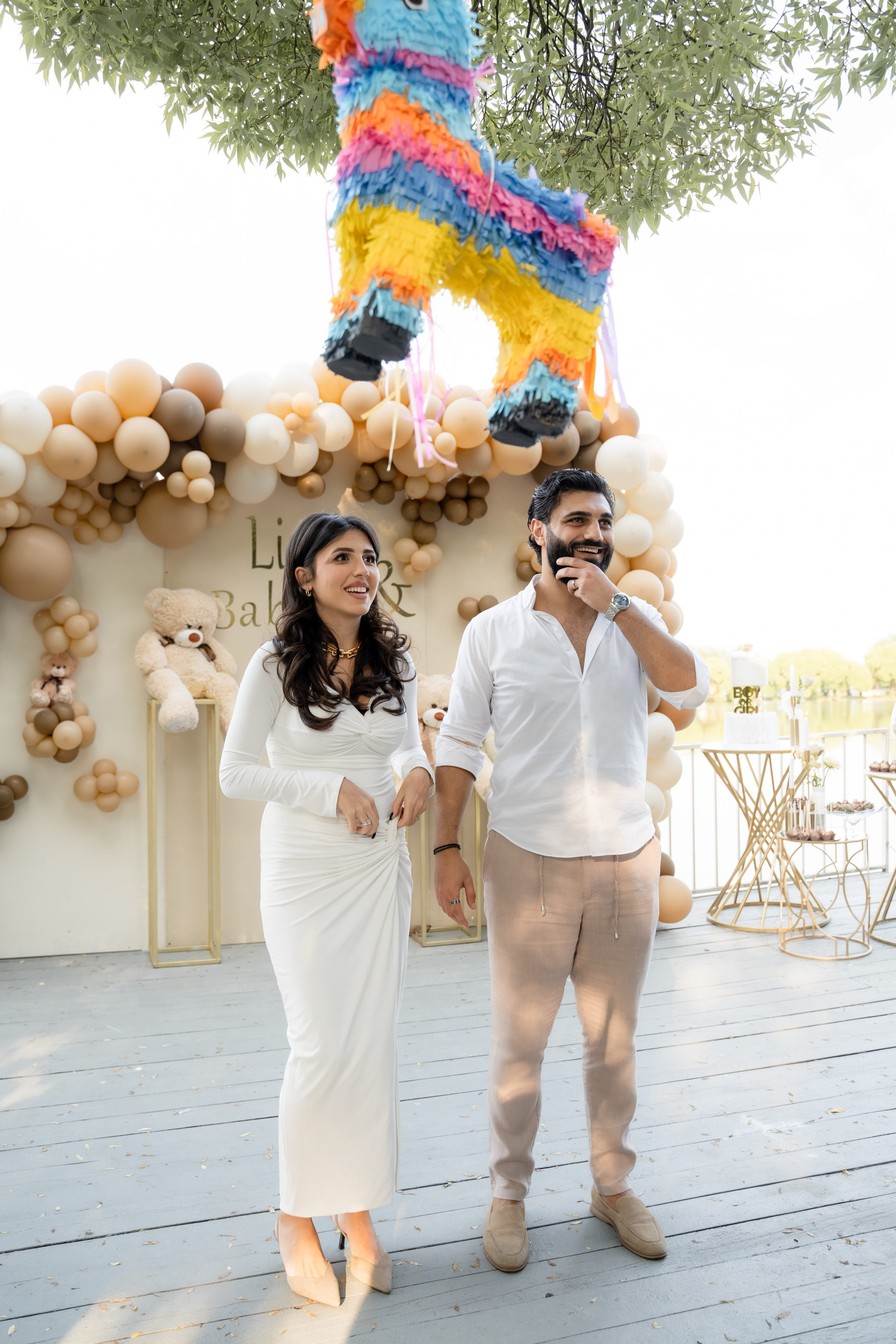 Семейная фотосессия гендер пати день рождения. Портретный и свадебный фотограф Алла Карени Москва