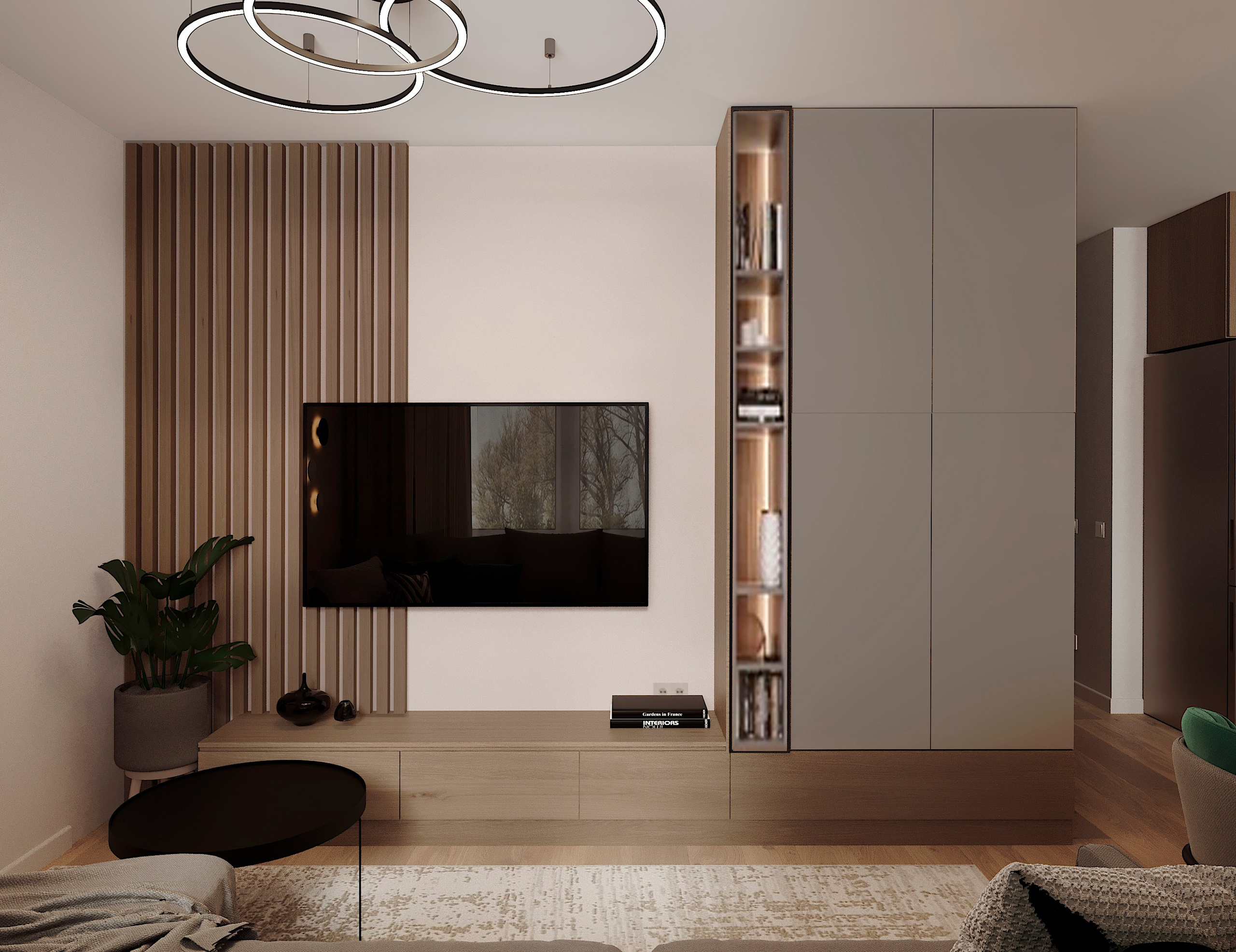 Современный интерьер с акцентами. Lina architector | Дизайн интерьера