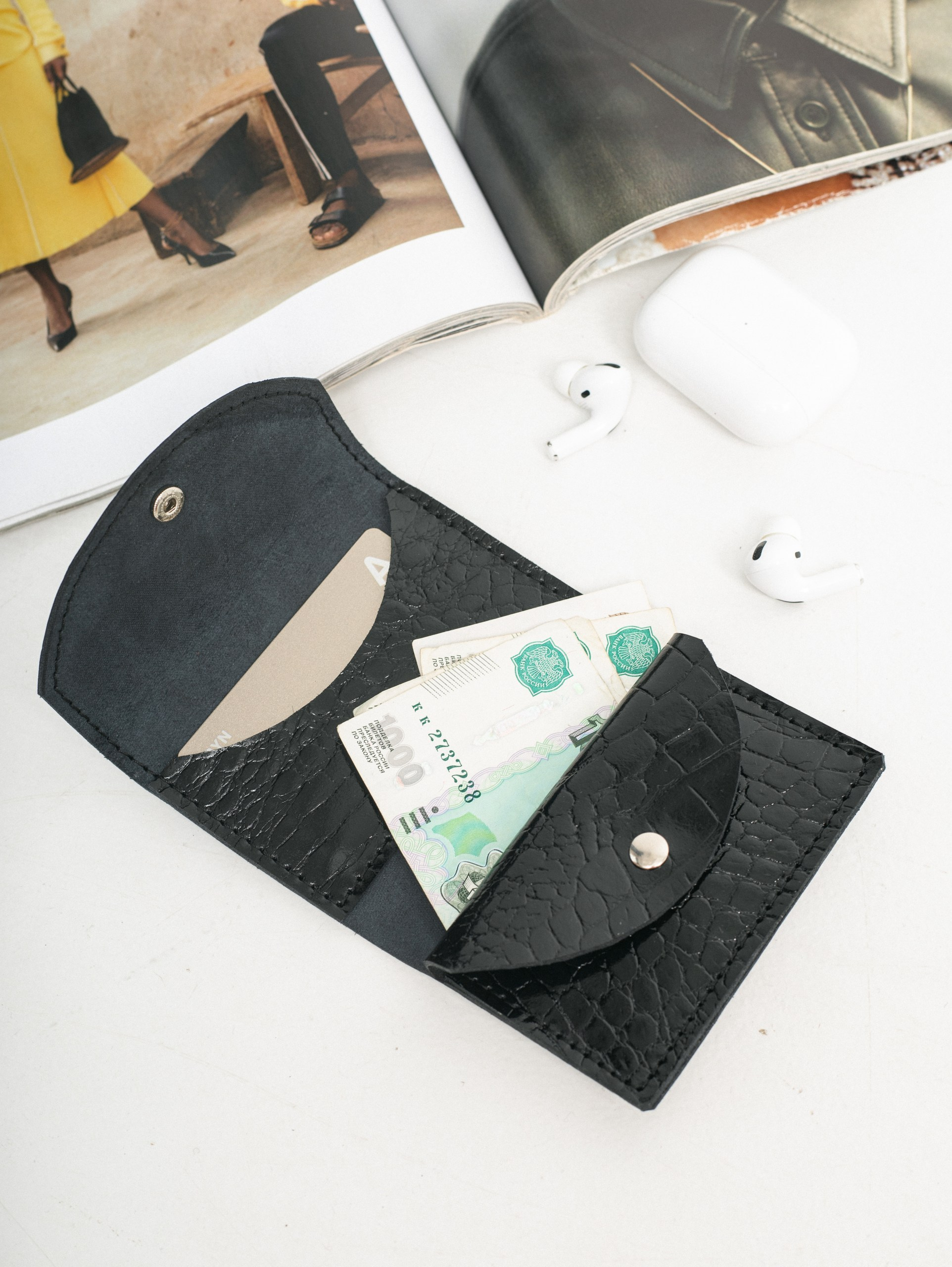 Модель 5КС04. Бренд Alligatore Biaco — это изящные изделия из натуральной кожи