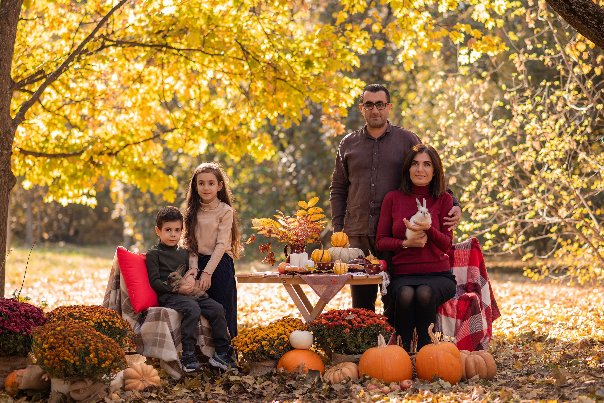 Осенние съемки на улице. Семейный фотограф в Краснодаре