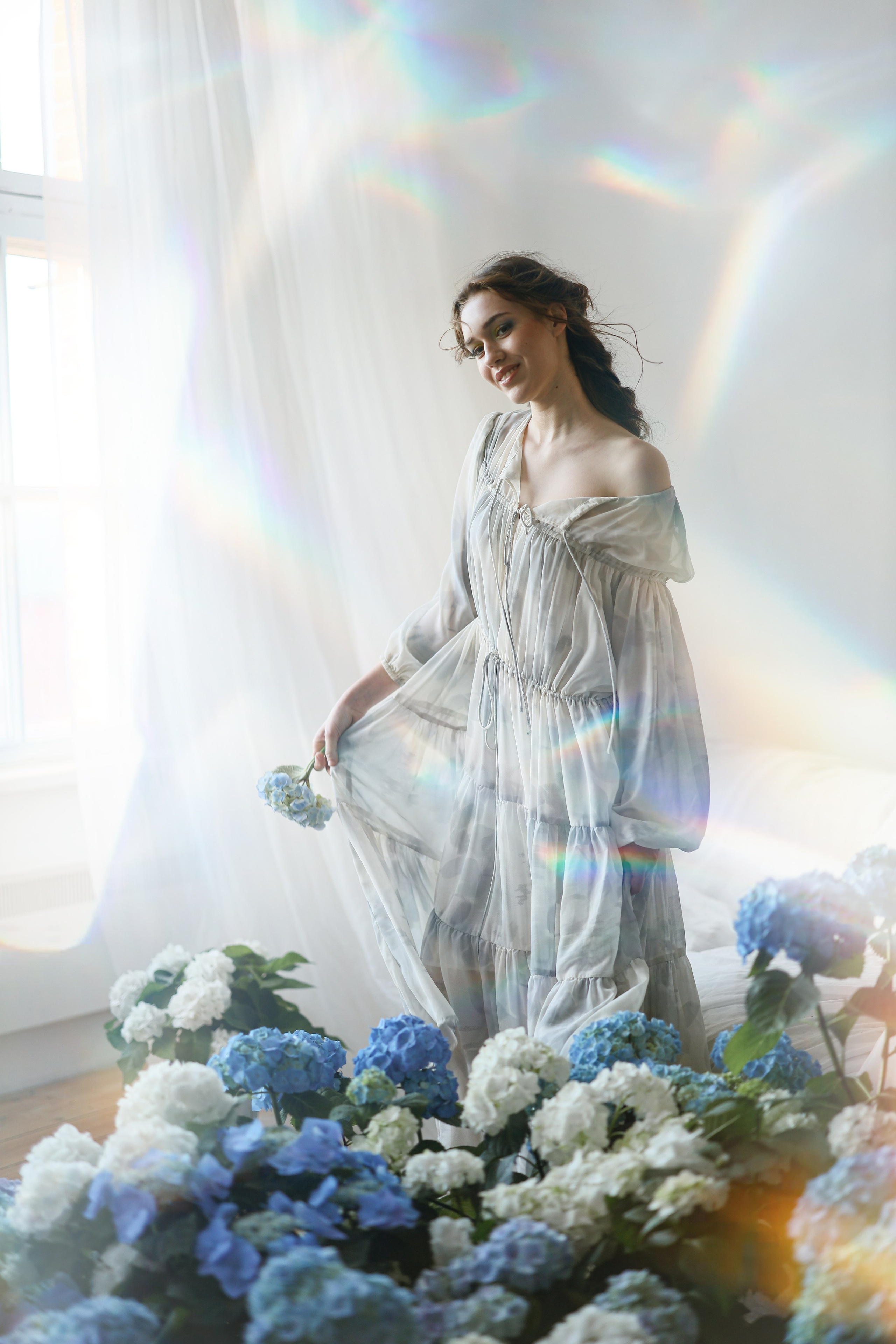 Фотосессия в гортензиях для Татьяны. Свадебный и семейный фотограф в Абхазии Жанна Соснина